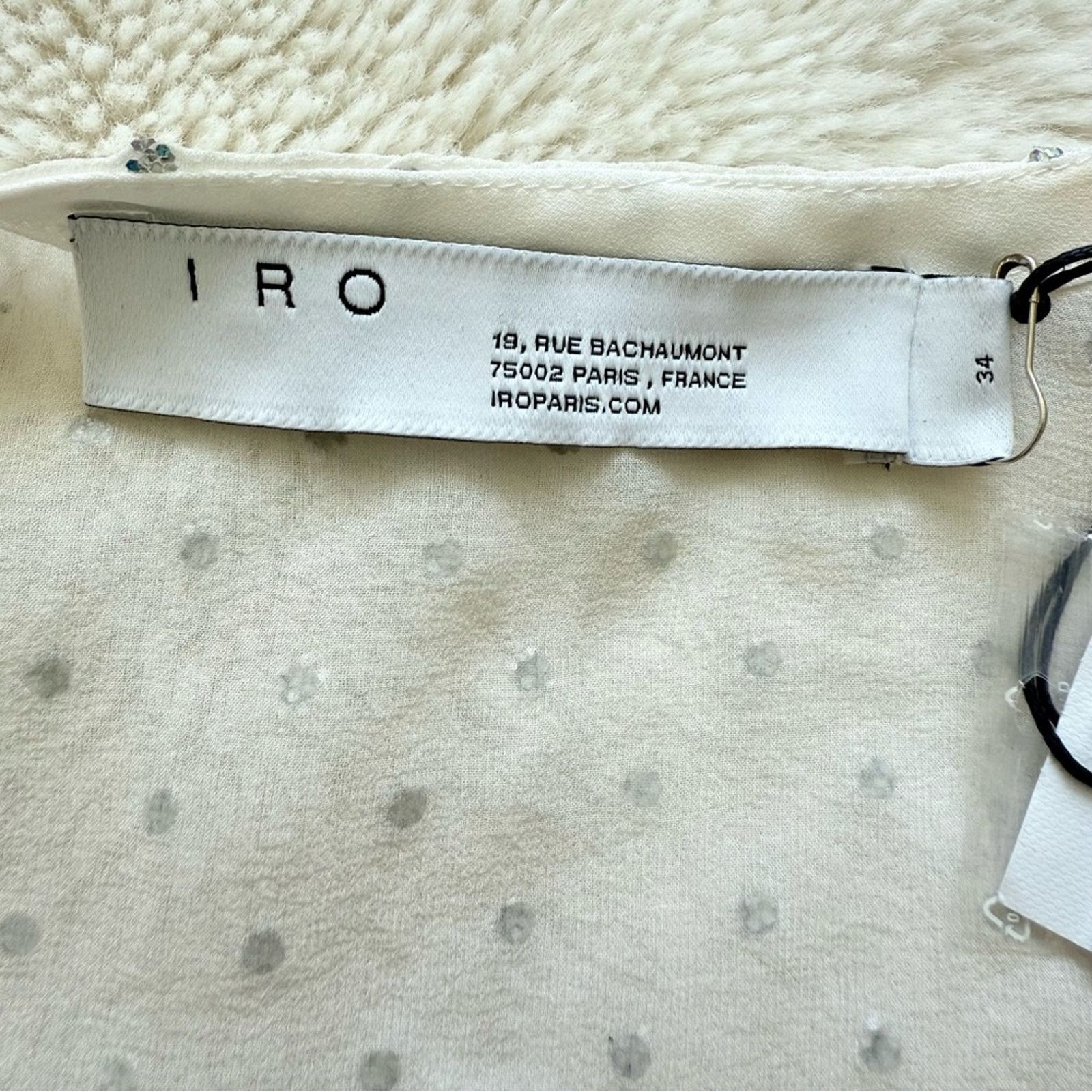 Iro NWT!!! IRO women silk top size 34 FR or XS Retail 350$ Size XS / US 0-2 / IT 36-38 - 6 Thumbnail