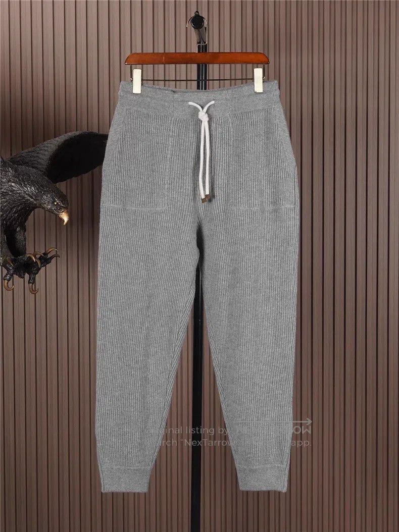 Brunello Cucinelli Brunello Cucinelli size L Thick Cashmere Pants Size US 28 / EU 44 - 1 Thumbnail