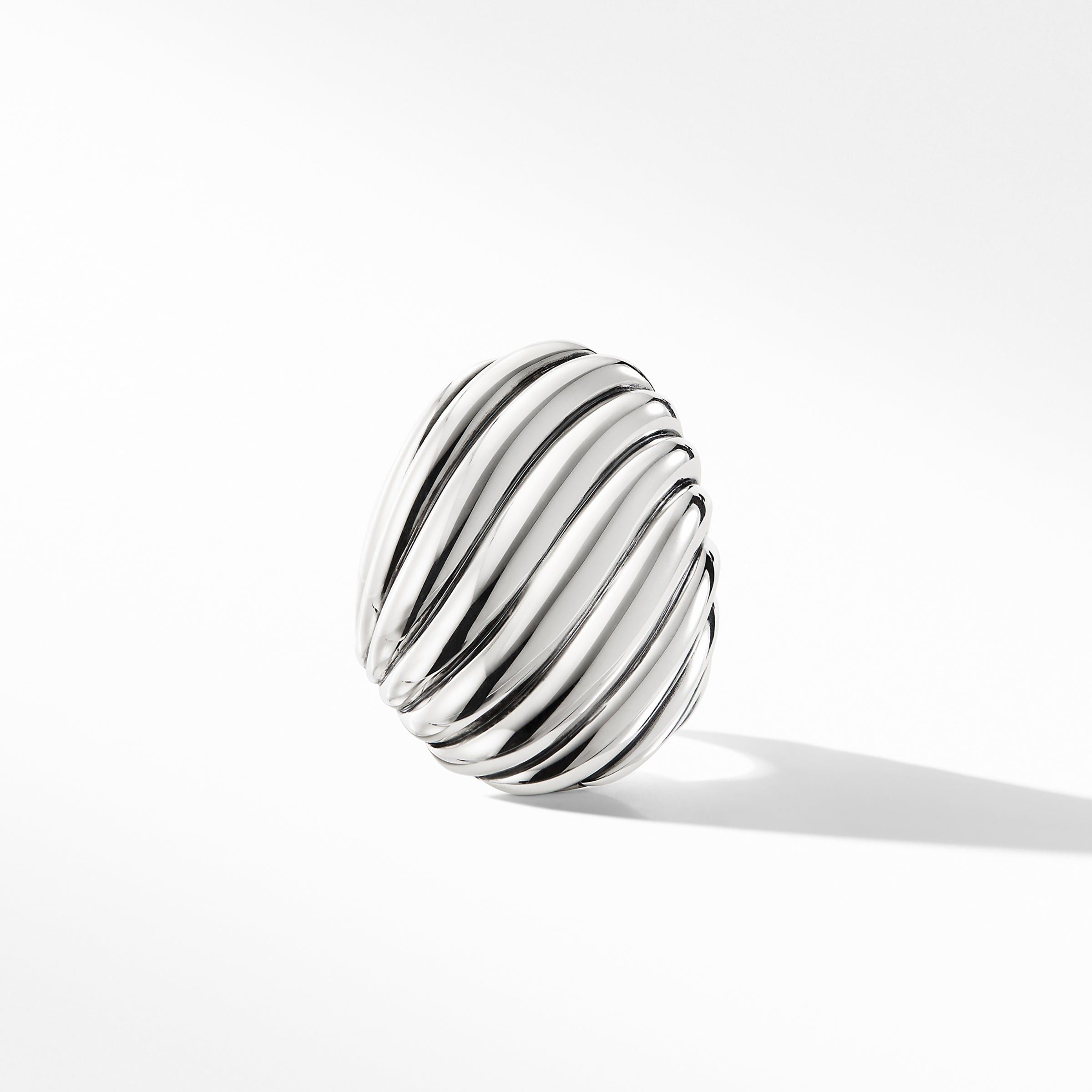 David Yurman o1w1db10325 Sculpted Cable Ring in Sterling Silver Size ONE SIZE - 1 Thumbnail