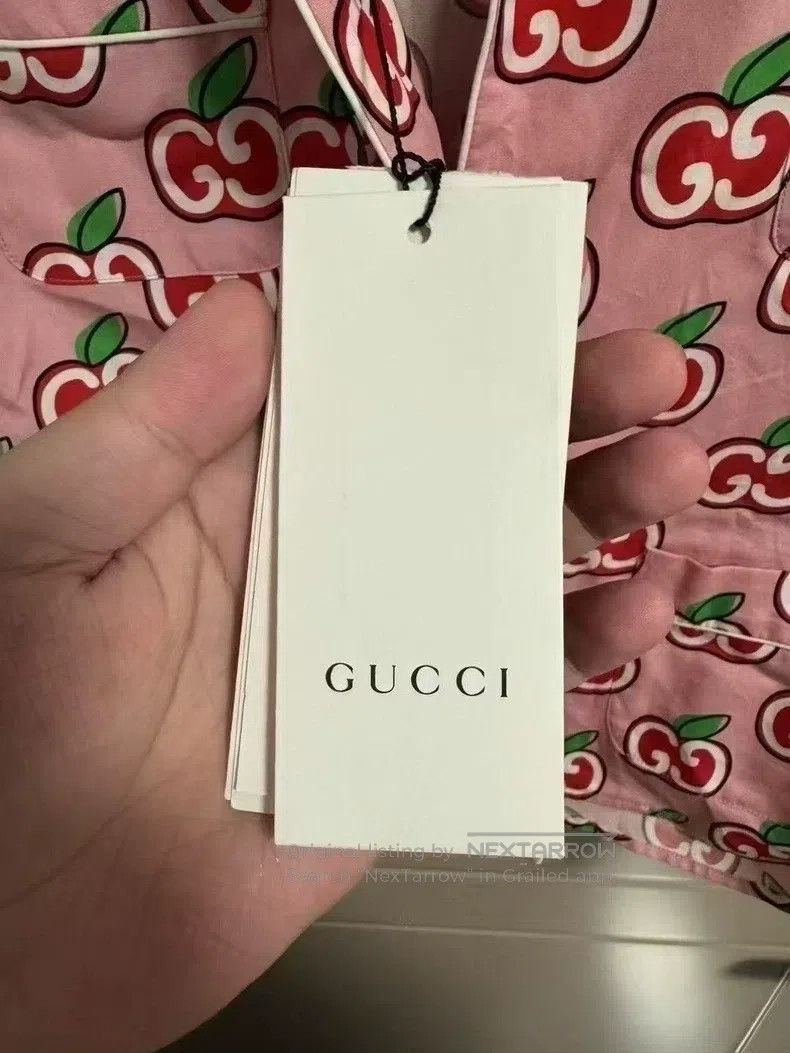 Gucci Gucci Full-print apple short-sleeved shirt Size S / US 4 / IT 40 - 5 Thumbnail