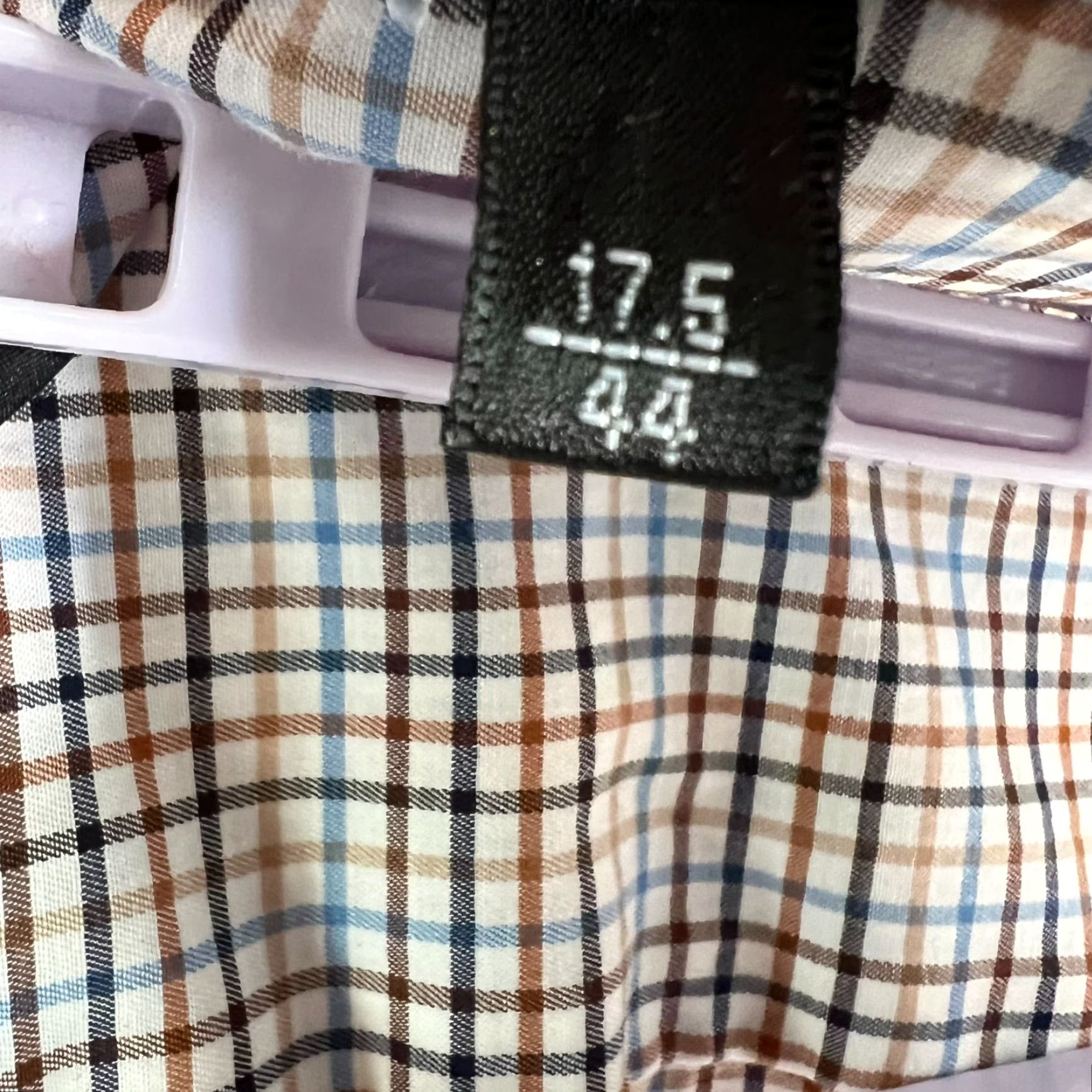BUGATCHI Bugatchi Uomo Shirt Mens 17.5 Cotton Button-Up Long Sleeve Blue Striped Size US XL / EU 56 / 4 - 5 Thumbnail