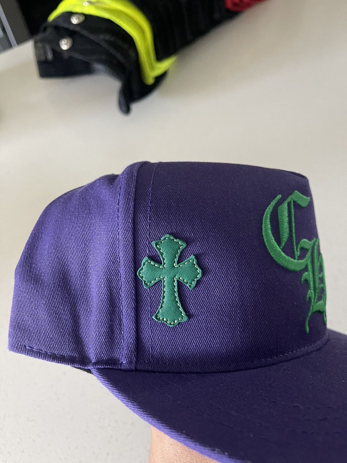 Chrome Hearts Chrome Hearts Patched Hat Purple Green Size ONE SIZE - 5 Thumbnail