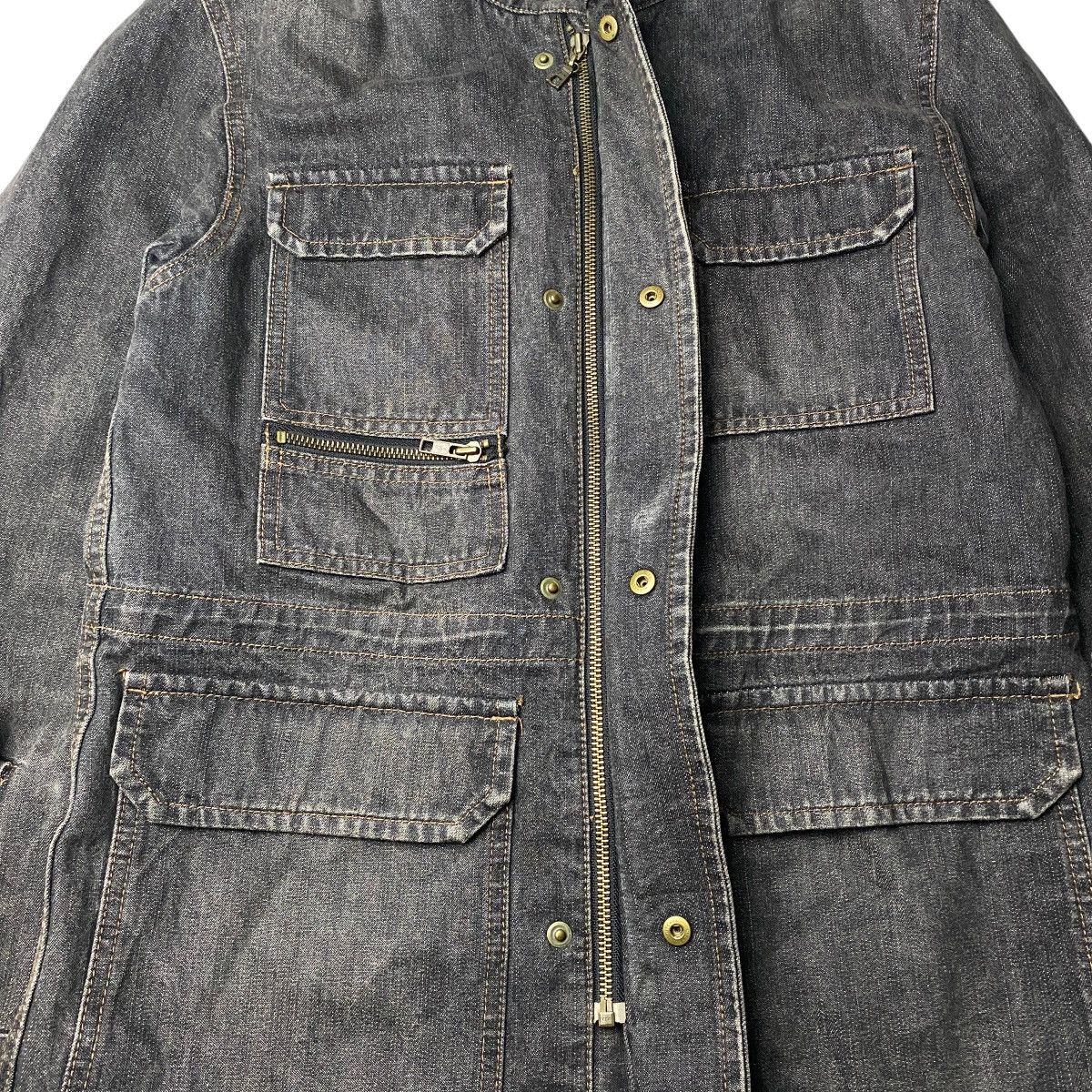 Japanese Brand 2000's Comme Ca Ism Multipocket Denim Jacket Size US M / EU 48-50 / 2 - 8 Thumbnail