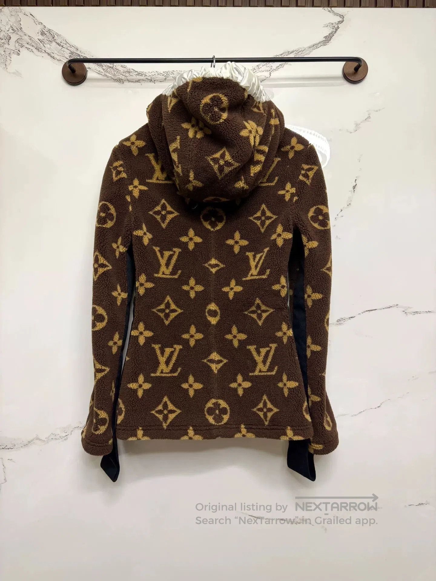Louis Vuitton brown printed teddy jacket by louis vuitton. Size S / US 4 / IT 40 - 3 Thumbnail