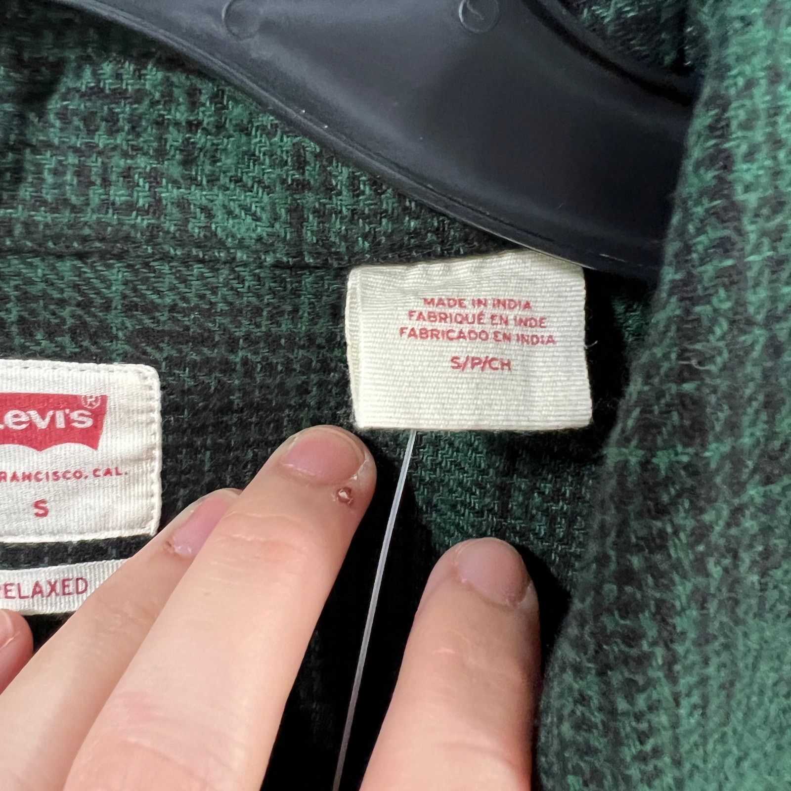 Other Levis Shirt Mens Button Up Green Buffalo Plaid Casual Size US S / EU 44-46 / 1 - 5 Thumbnail