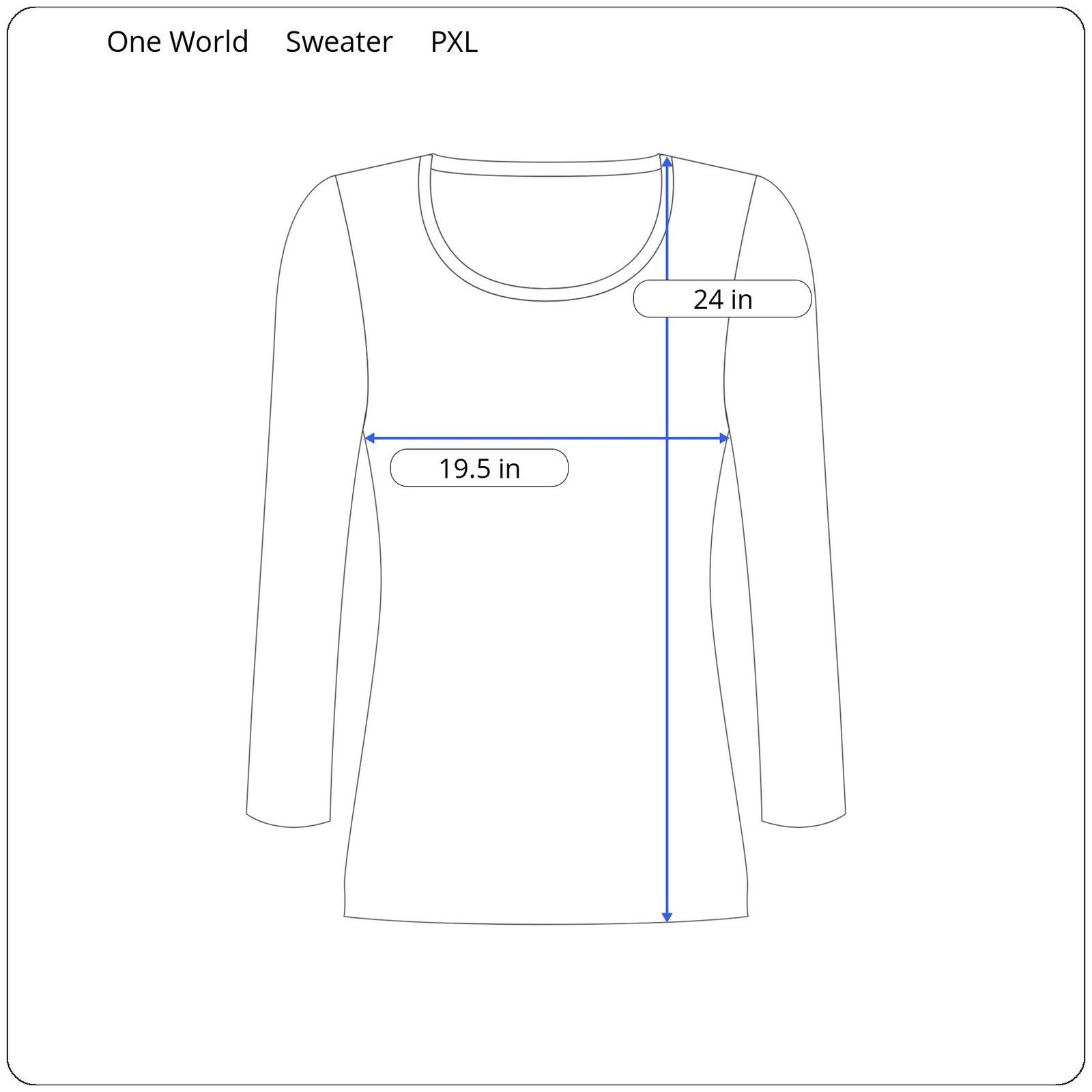 Other One World Long Sleeve Sweater Women's Size PXL Size XL / US 12-14 / IT 48-50 - 5 Thumbnail