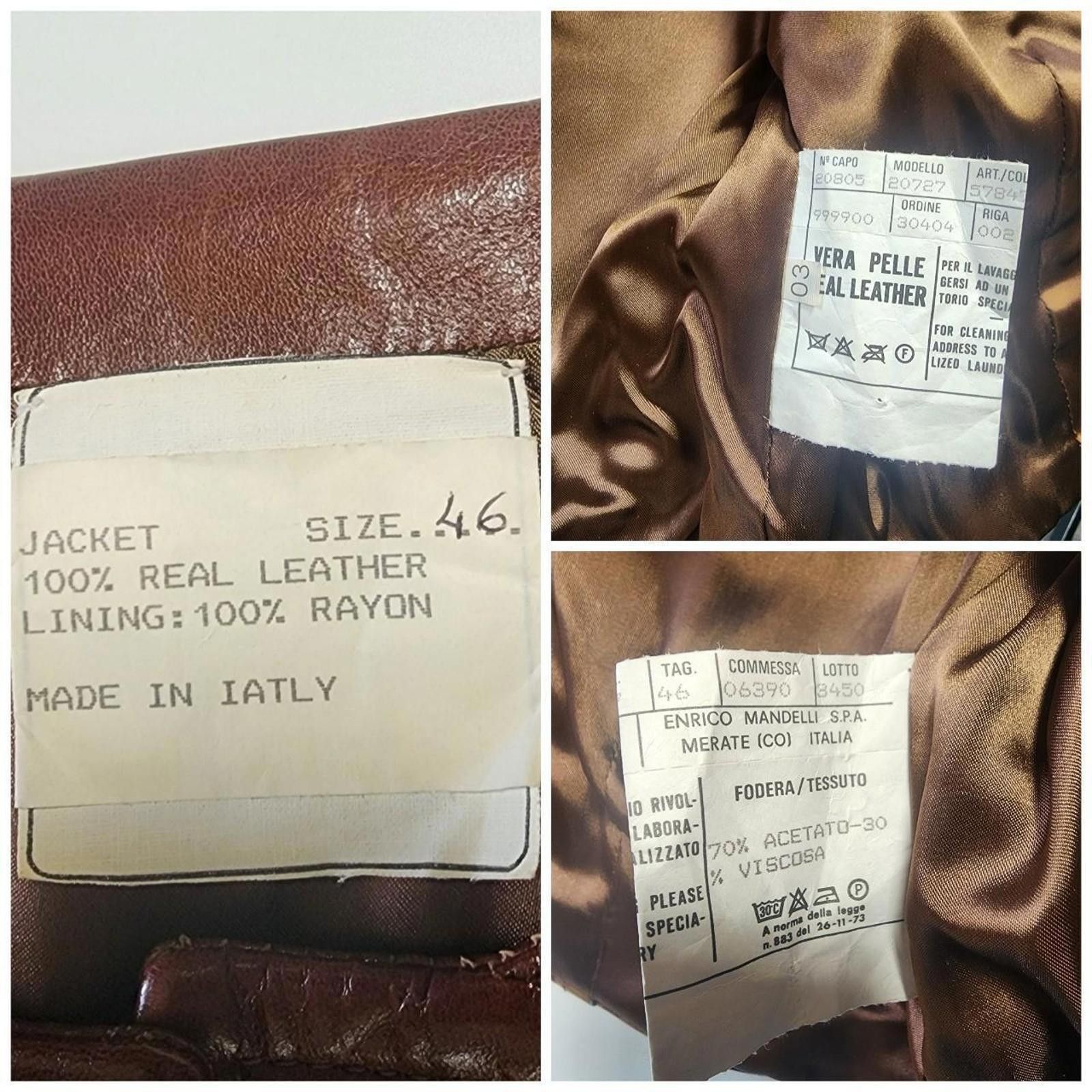 Moschino Moschino By Redwall. Vintage Brown Leather Jacket Size: 46 Size M / US 6-8 / IT 42-44 - 2 Thumbnail