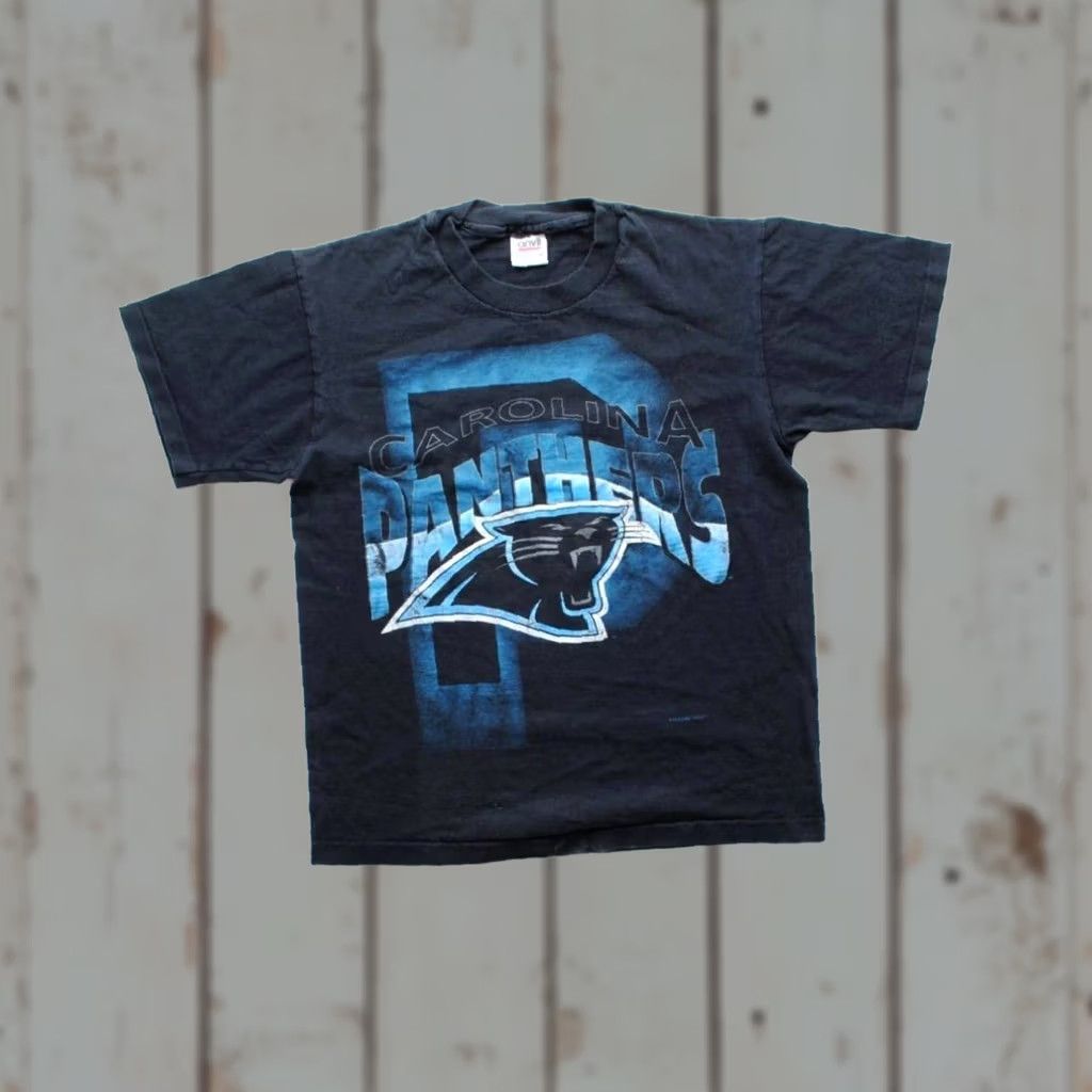 Anvil Carolina Panthers T-Shirt Anvil 1995 Graphic Tee Men's M Black 1990s Sportswear/Beach Mens Size US M / EU 48-50 / 2 - 1 Thumbnail