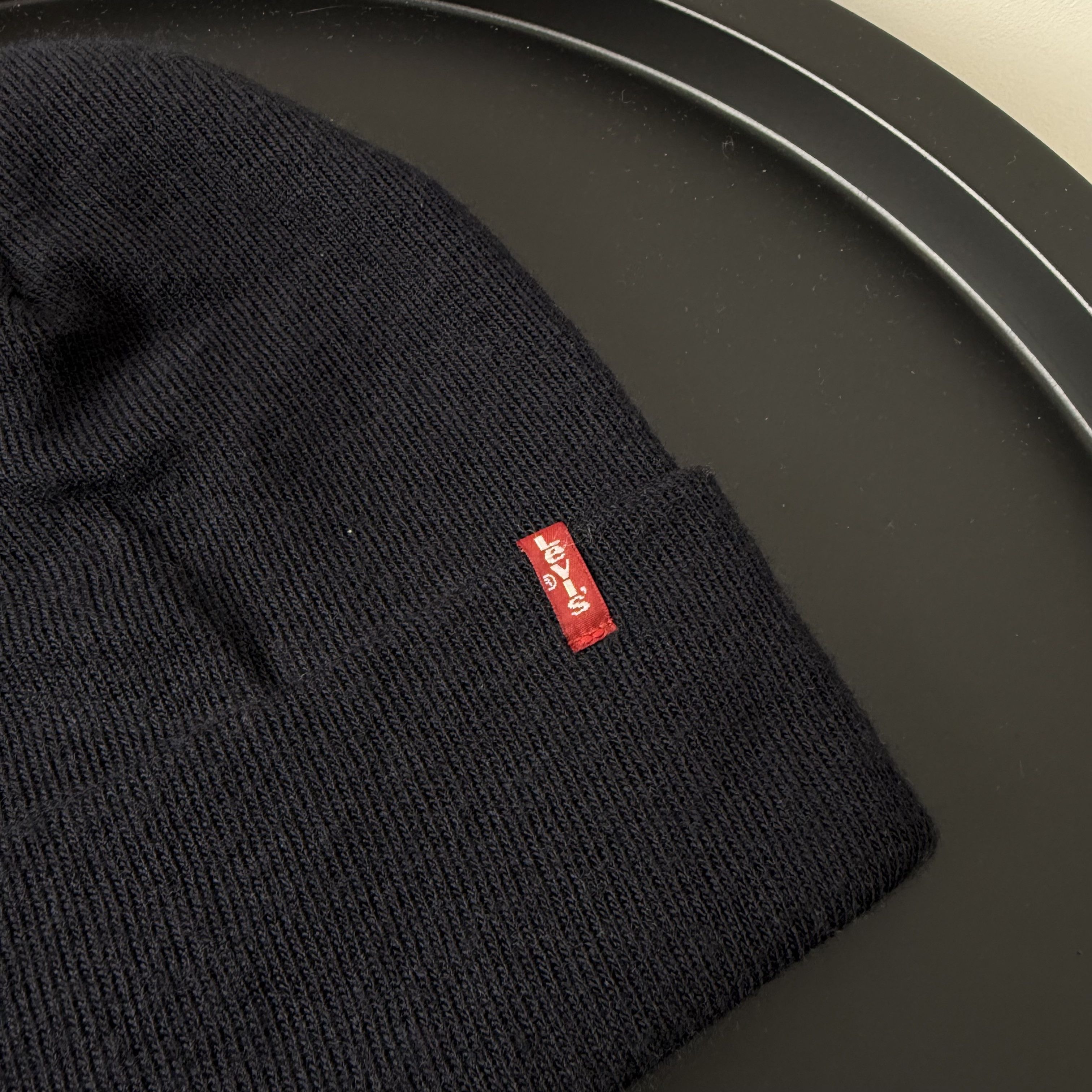 Levi's Vintage Levi's Black Beanie Winter Hat Size ONE SIZE - 5 Thumbnail