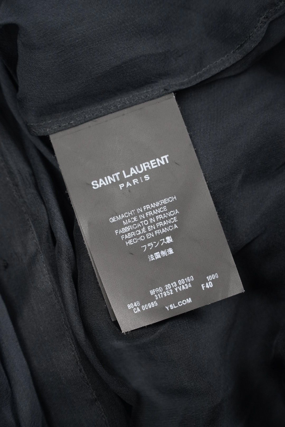 Saint Laurent Paris Saint Laurent Black Silk Sheer Long Sleeve Blouse Size M / US 6-8 / IT 42-44 - 8 Thumbnail