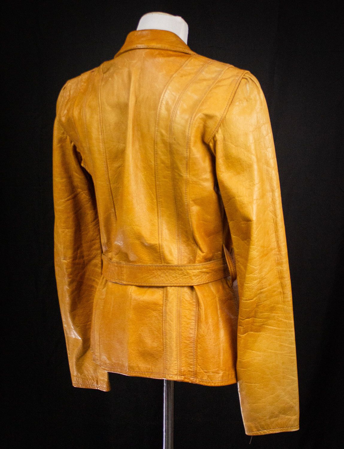 Vintage Vintage East West Musical Instruments Leather Jacket 70s Size S / US 4 / IT 40 - 3 Thumbnail