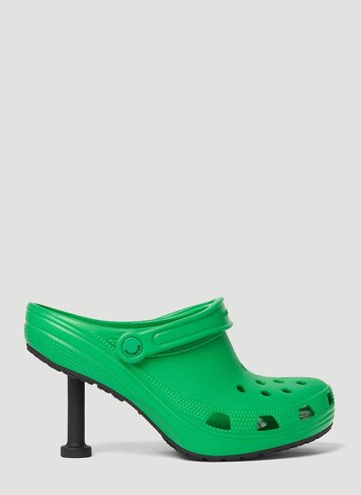 Balenciaga × Crocs o1bcso1str1224 Crocs™ Madame 80mm Mules in Green Size US 7 / IT 37 - 1 Thumbnail