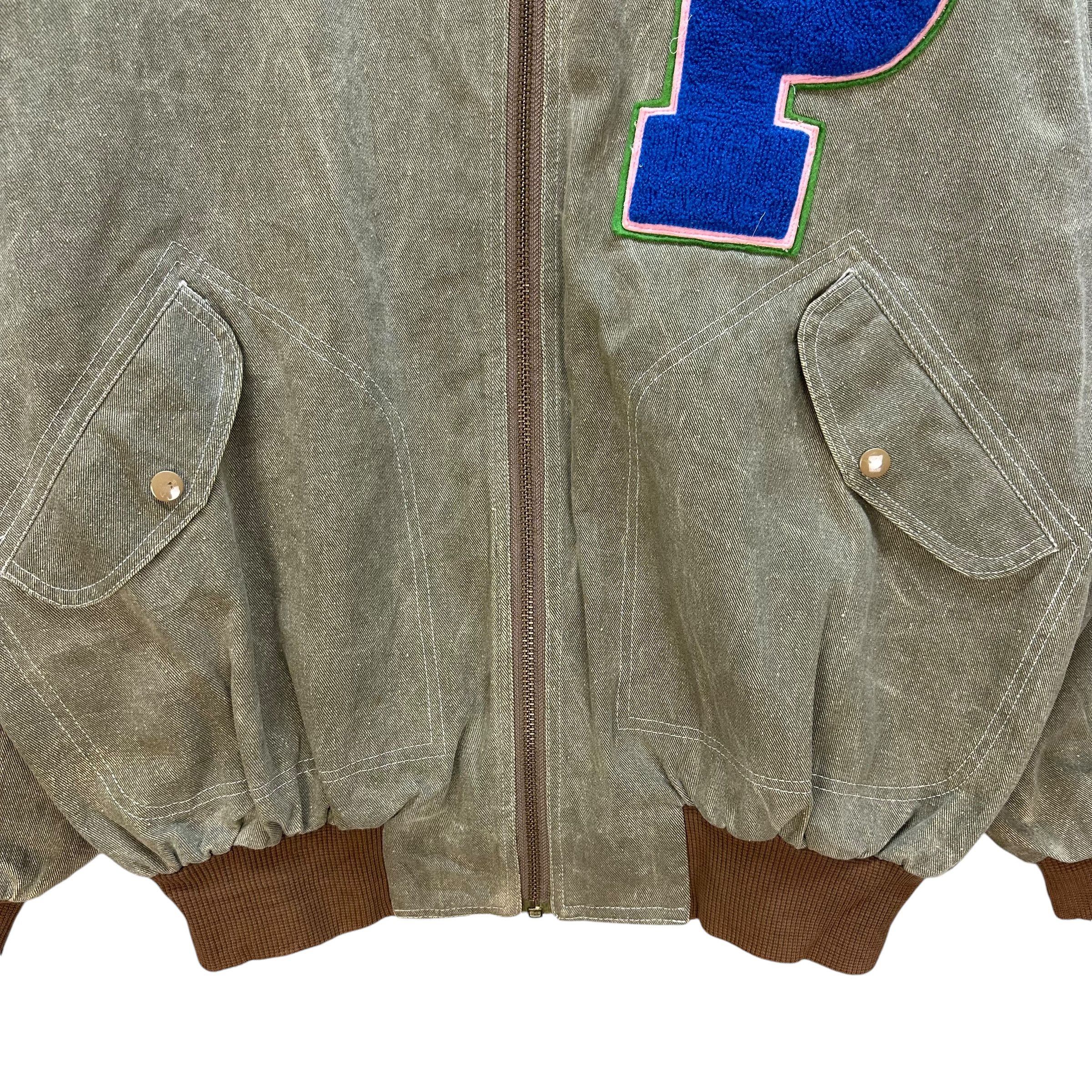 PERSON'S PERSON'S Capital P Big Logo Work Bomber Jacket #A56-1290 Size US XL / EU 56 / 4 - 4 Thumbnail