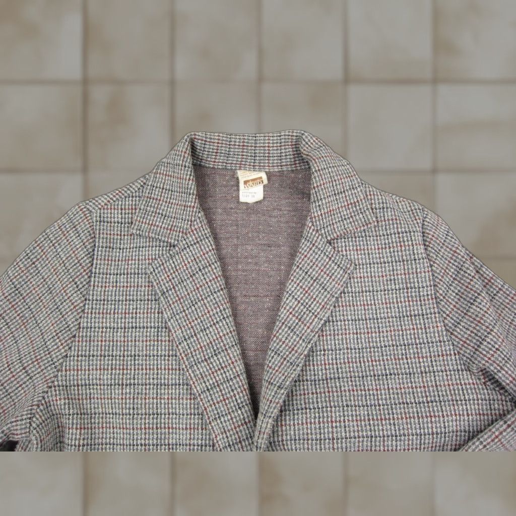 Vintage VINTAGE Montgomery Ward Blazer Jacket Womens 14 Plaid Red Black Gray 50s 60s Size XL / US 12-14 / IT 48-50 - 1 Thumbnail