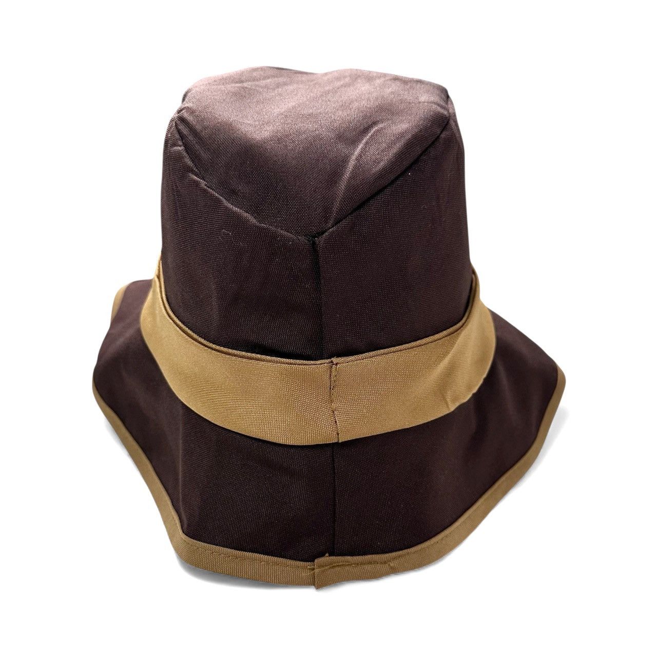 Vintage Bucket Sun Hat 2 Tone Unisex Size Medium Brown Tan Size ONE SIZE - 3 Thumbnail