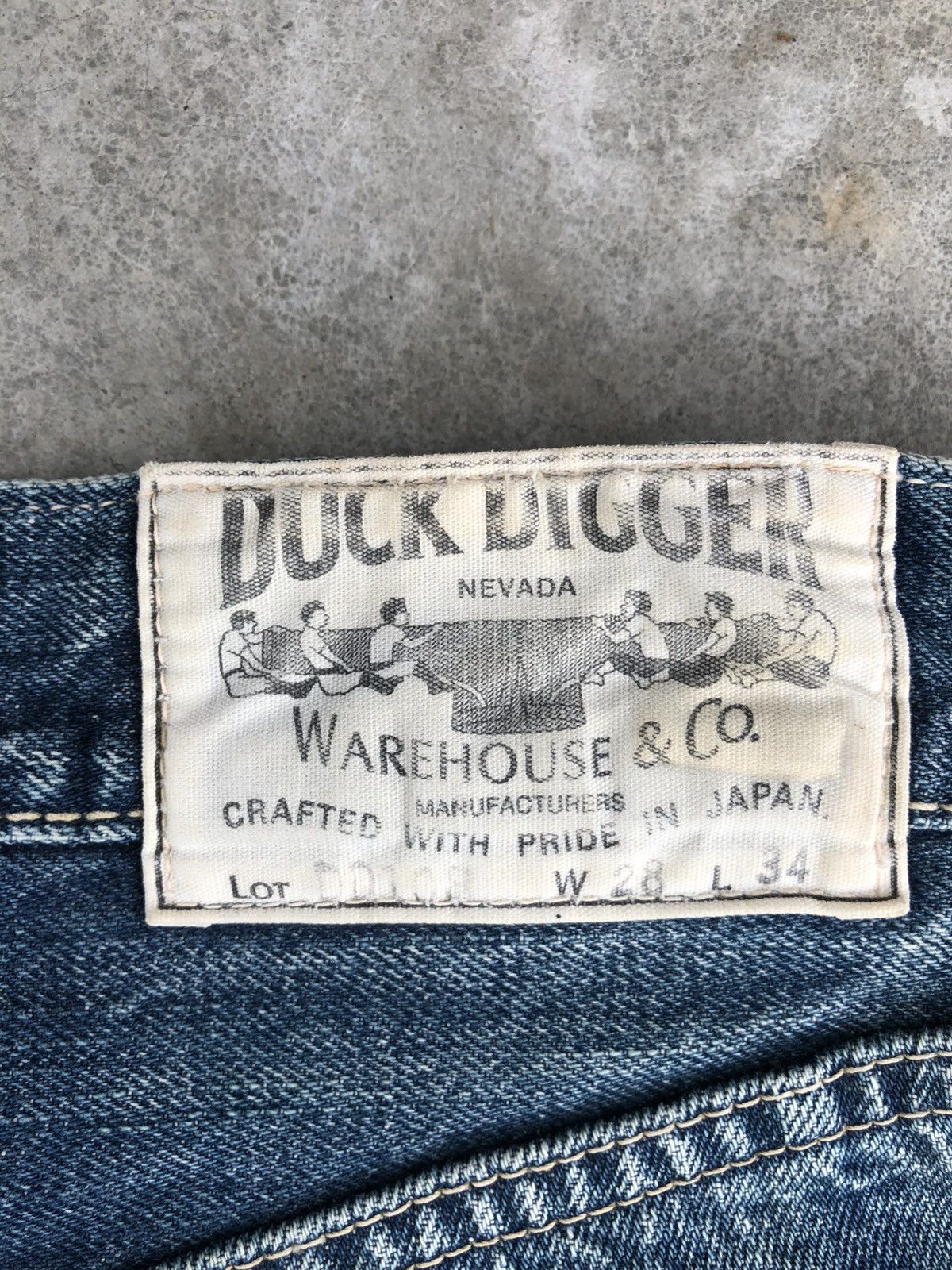 Warehouse & Co. Japanese Warehouse Duck Digger Selvedge Denim Diatressed Size US 28 / EU 44 - 19 Thumbnail