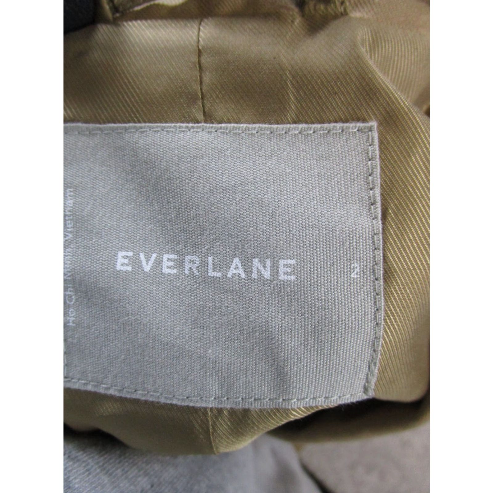 Everlane Everlane Overcoat Womens 2 Brown Jacket Coat Long Sleeve Long Button Polyester Lyocell Solid Cotton Lining Regular Size 2 Womens Size XS / US 0-2 / IT 36-38 - 3 Thumbnail