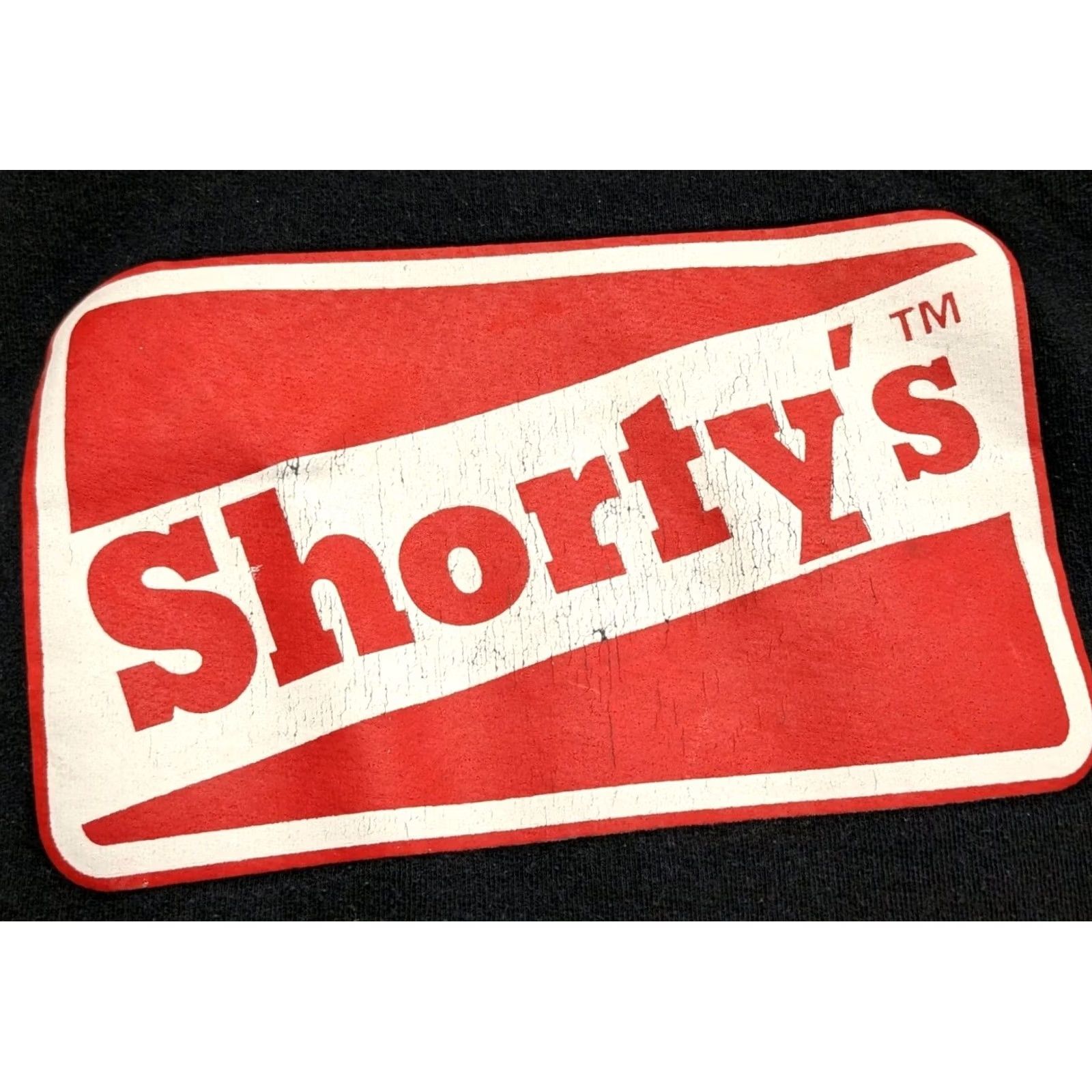 Vintage VINTAGE Shorty's Hoodie Y2K Black Pullover Medium Mens 90s Surf Skate Sweatshirt Size US M / EU 48-50 / 2 - 2 Thumbnail