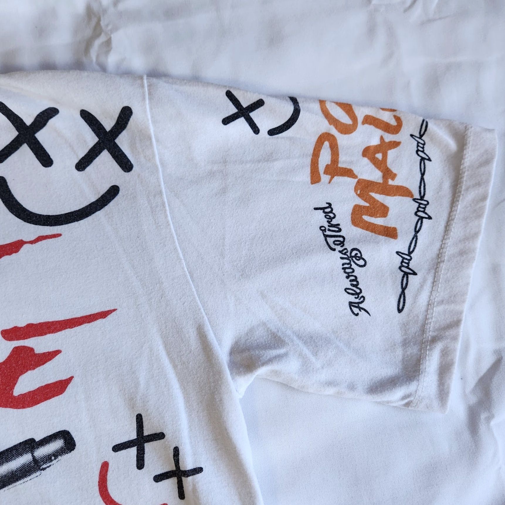Gallery Dept. VINTAGE GALLERY DEPT x Posty Co Post Malone Hip Hop Graphic Print T-Shirt Adult Medium White Concert Mens Size US M / EU 48-50 / 2 - 6 Thumbnail