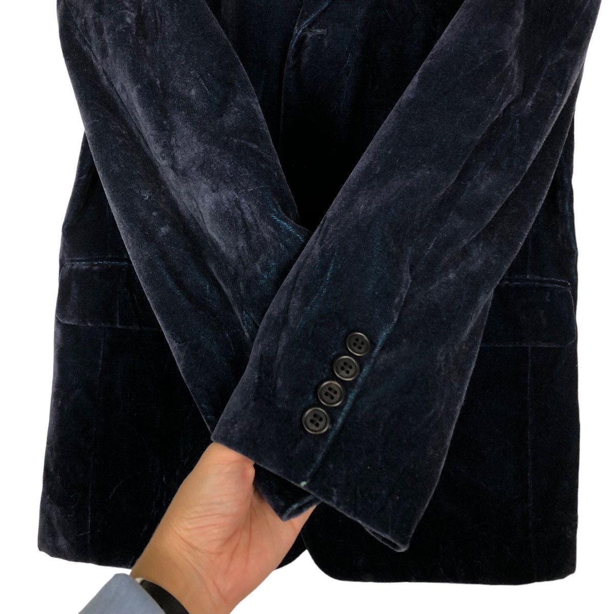 Vintage 🔥Vtg Velvet Jacket Double Breast Paul Smith London Size US M / EU 48-50 / 2 - 13 Thumbnail
