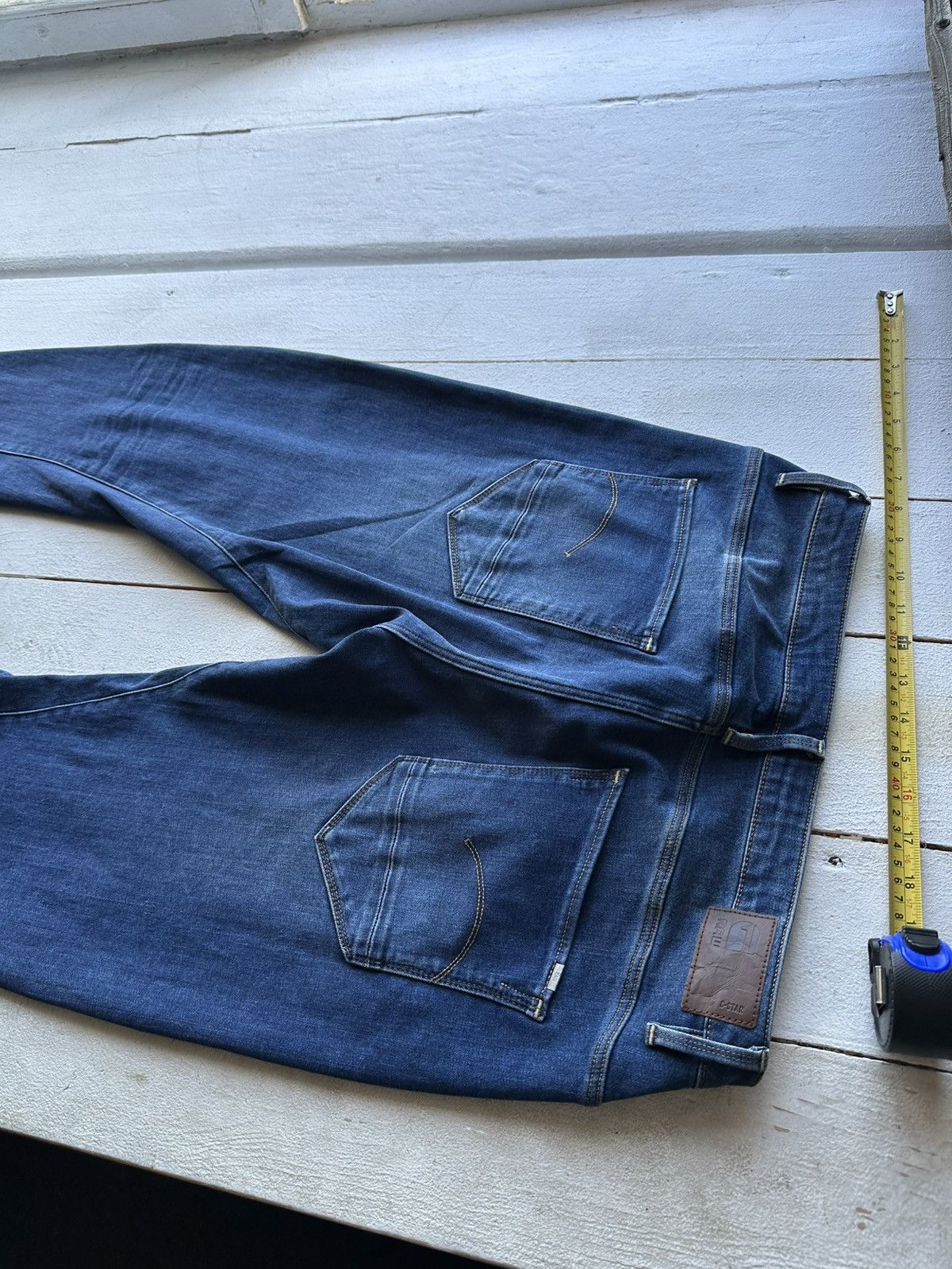 G-Star 🚨PUNK G STAR OPIUM 96 BLUE MENS JEANS Y2k BIKER Size US 28 / EU 44 - 9 Thumbnail