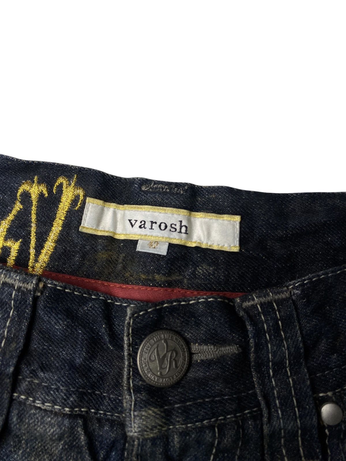 If Six Was Nine 2000's Varosh Mudwash Flared Jeans Size US 27 - 10 Thumbnail