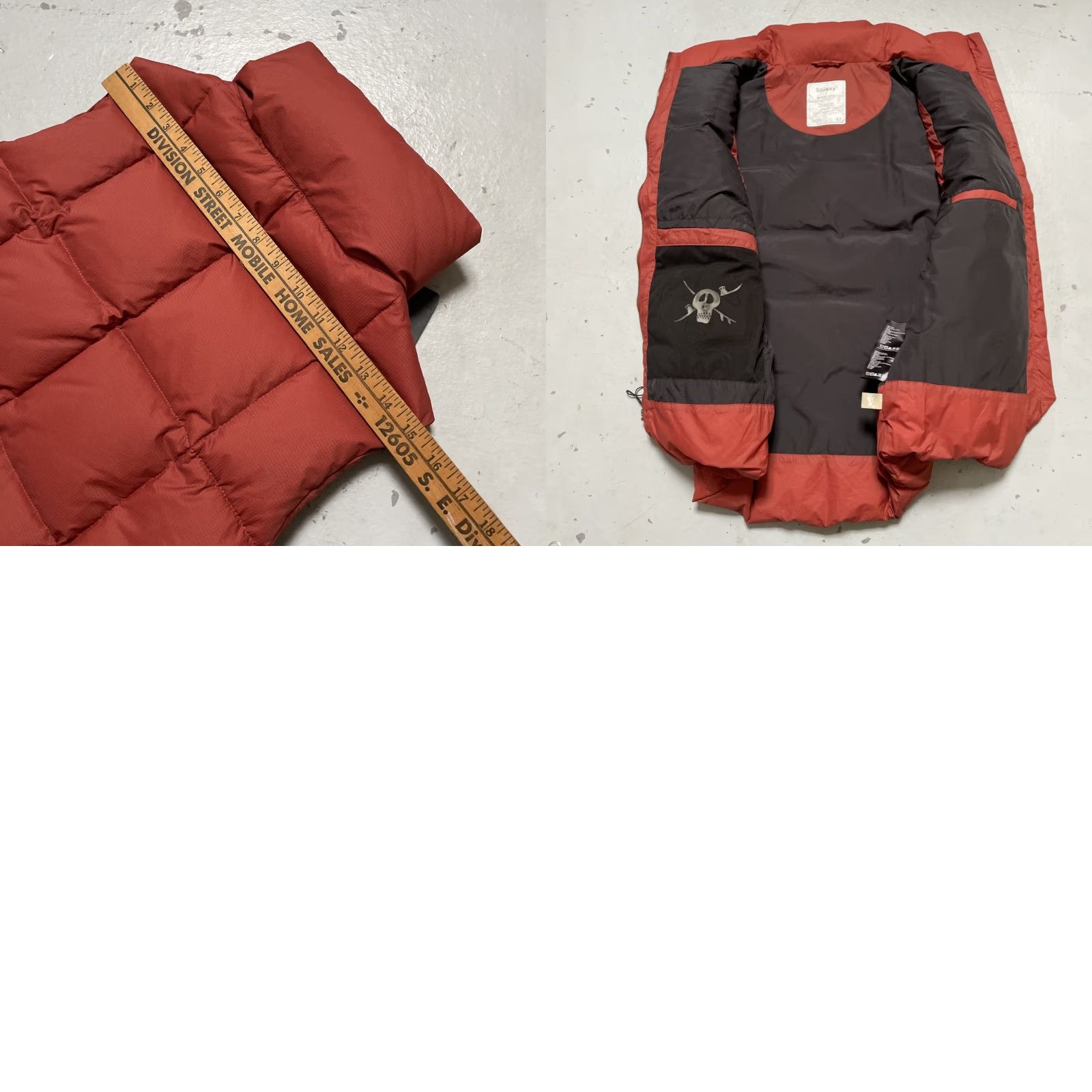 Vintage Stussy x Holden Packable Quilted Puffer Down Fill Vest M NWT Burnt Nylon Unisex Adults 90s Y2K Streetwear Sk8er Vest Mens Size US M / EU 48-50 / 2 - 8 Thumbnail