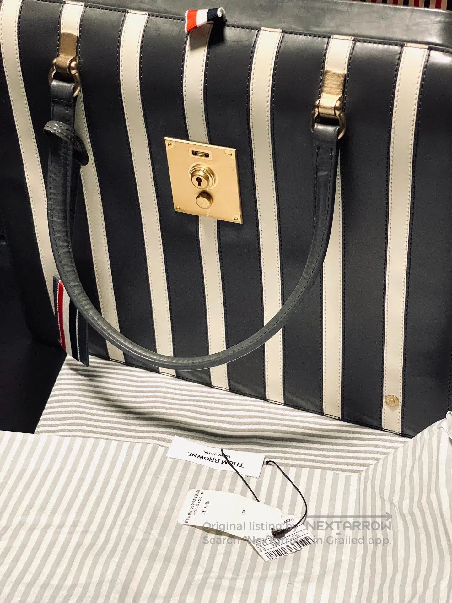 Thom Browne Thom Browne Striped Doctor's Handbag. Size ONE SIZE - 8 Thumbnail