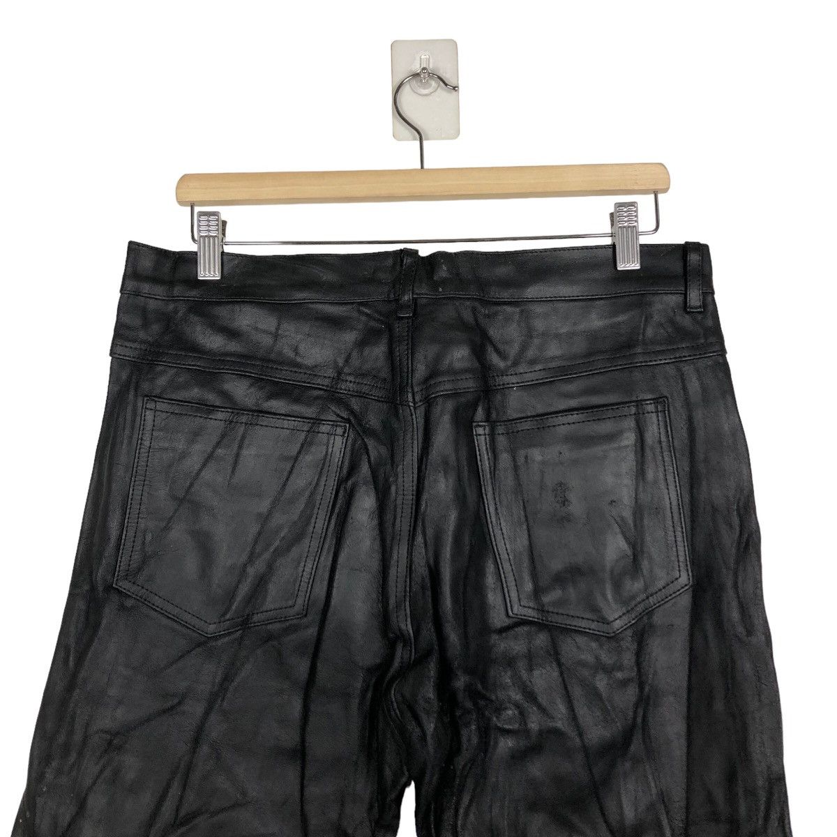 Genuine Leather 🔥90’s Genuine Leather Pants Riot Riot Franker Raff Simons Size US 32 / EU 48 - 8 Thumbnail