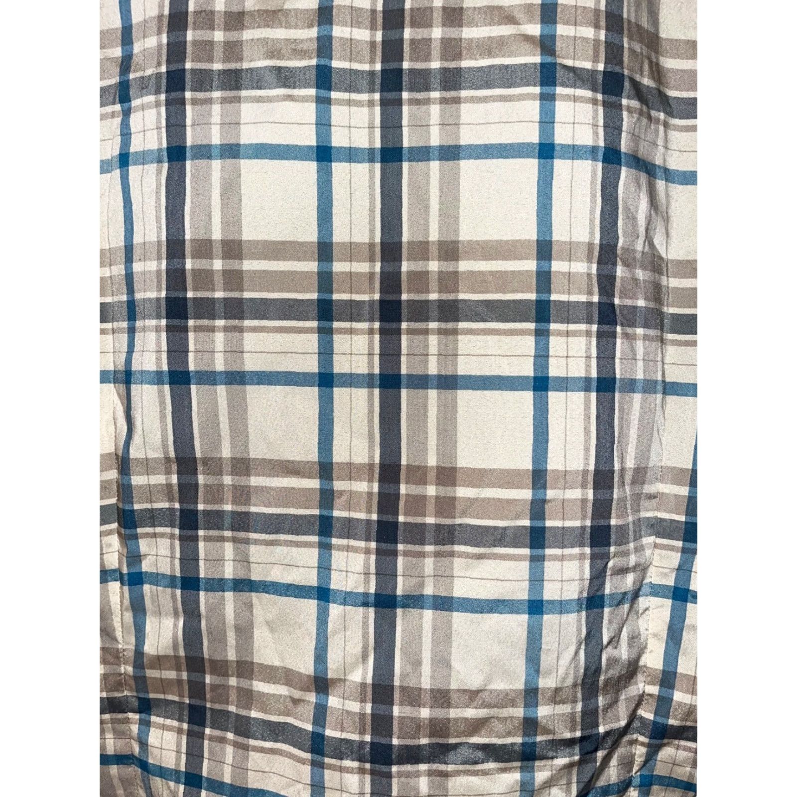 Prana prAna Men’s Plaid Shirt XL Button-Down Long Sleeve Casual Collared Tan Brown Blue Multicolor Cotton Blend Casual Shirt Mens XL Size US XL / EU 56 / 4 - 6 Thumbnail