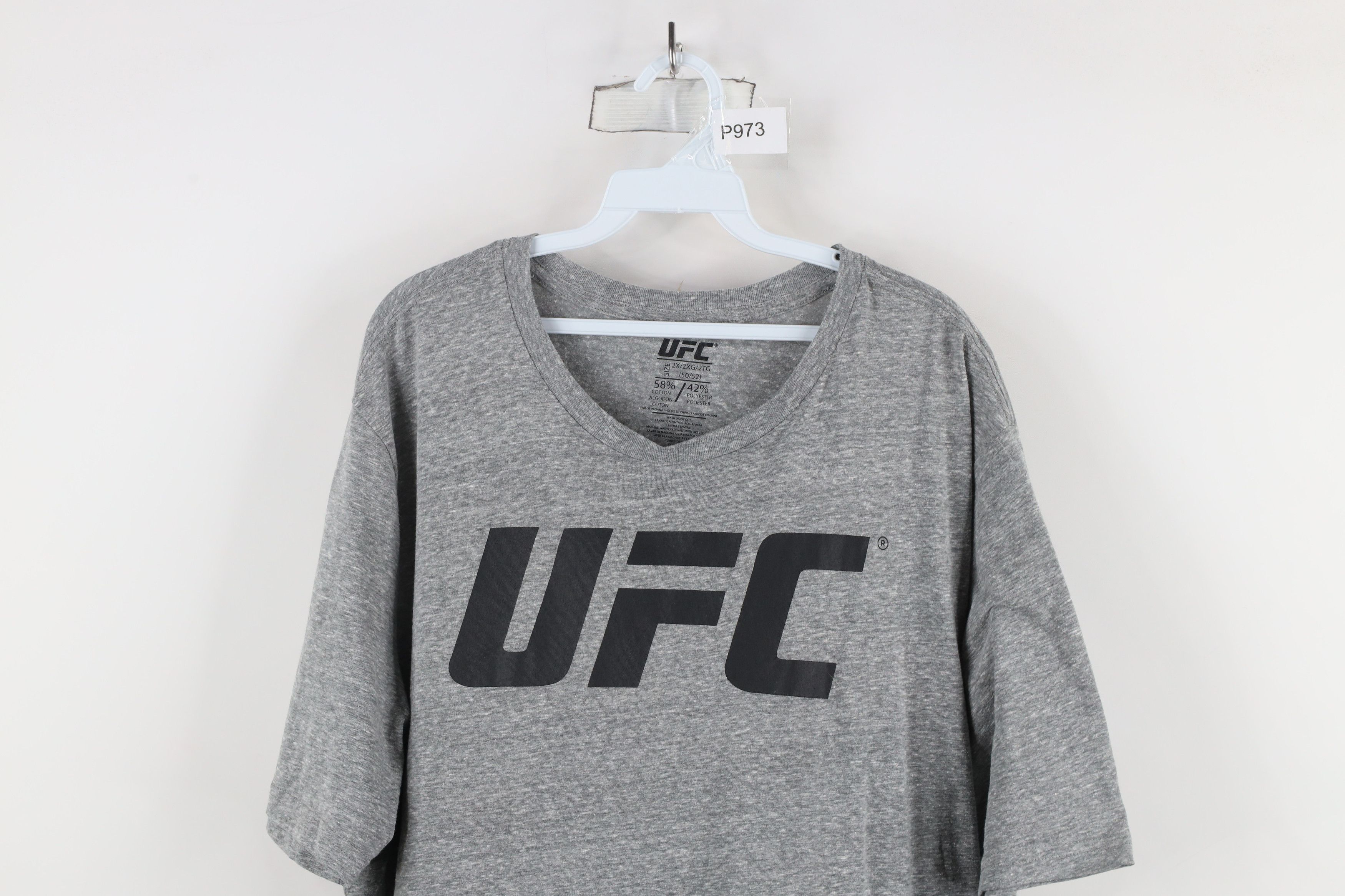 Vintage UFC MMA Fighting Jersey Knit Short Sleeve T-Shirt Gray Size US XXL / EU 58 / 5 - 2 Thumbnail