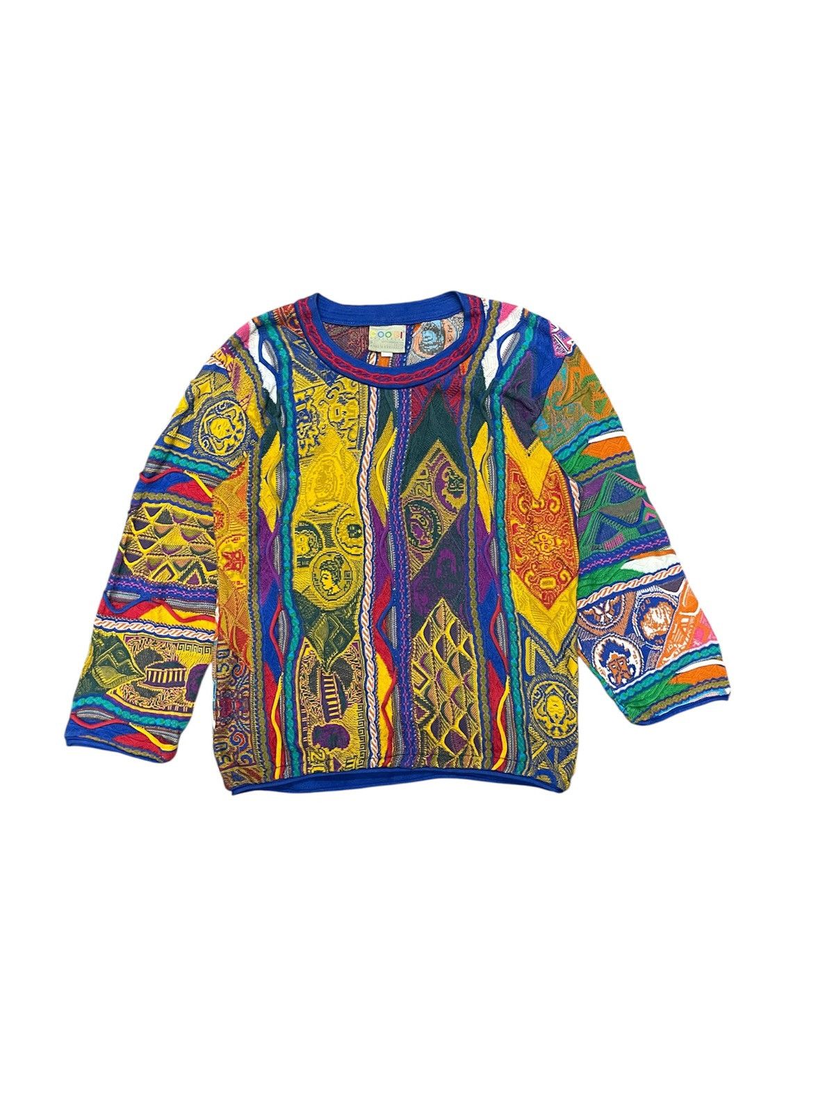 Coogi ❌RARE❌ VINTAGE COOGI KNITWEAR MULTICOLOUR 3D BIGGIE Size US S / EU 44-46 / 1 - 1 Thumbnail