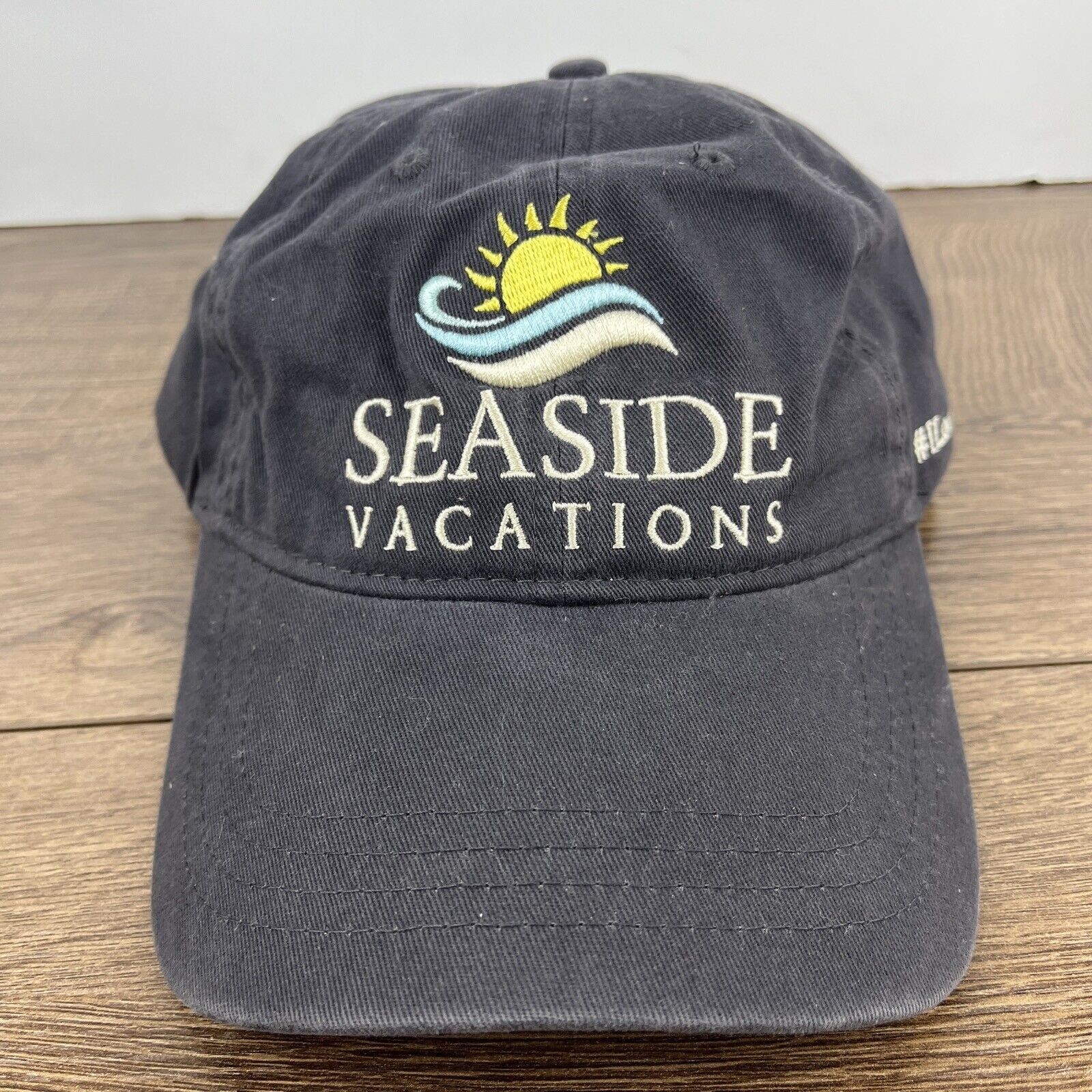 Other Seaside Vacations Hat Sea Side Hat Gray Hat Adjustable Adult Size ONE SIZE - 6 Thumbnail