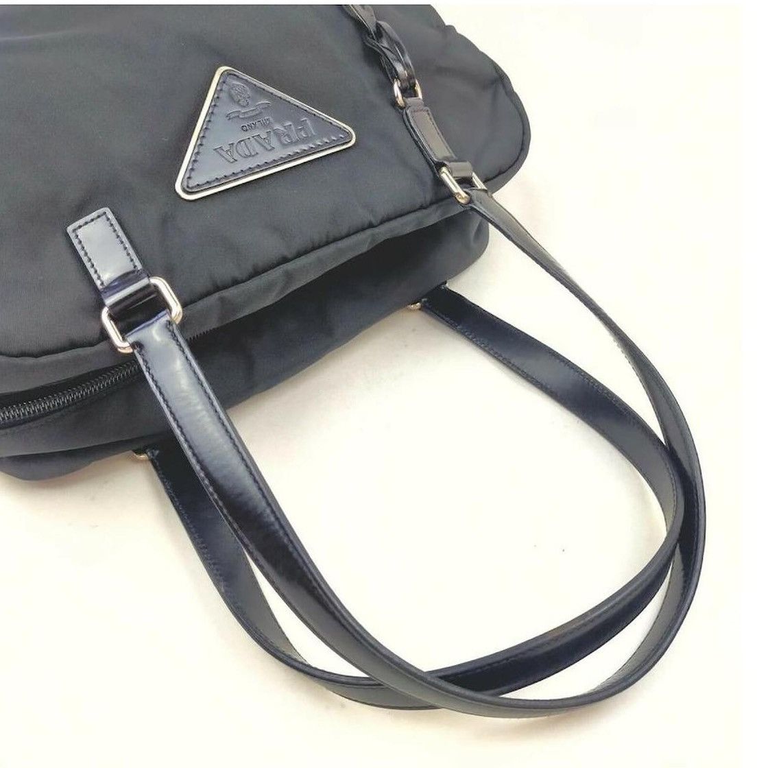 Prada Authentic PRADA Black Nylon Tessuto Boston Bag Size ONE SIZE - 4 Thumbnail