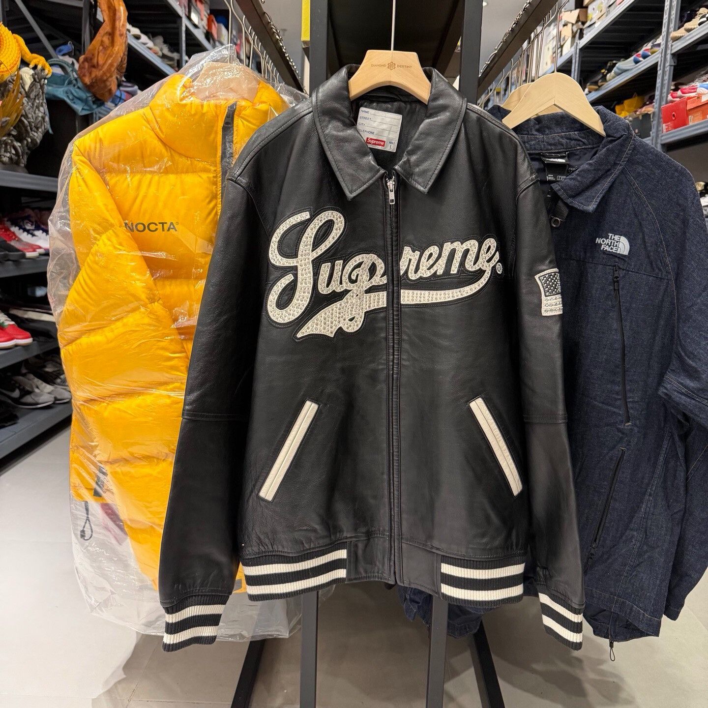 Nike × Supreme Supreme Nike Leather Anorak Jacket Black | Grailed