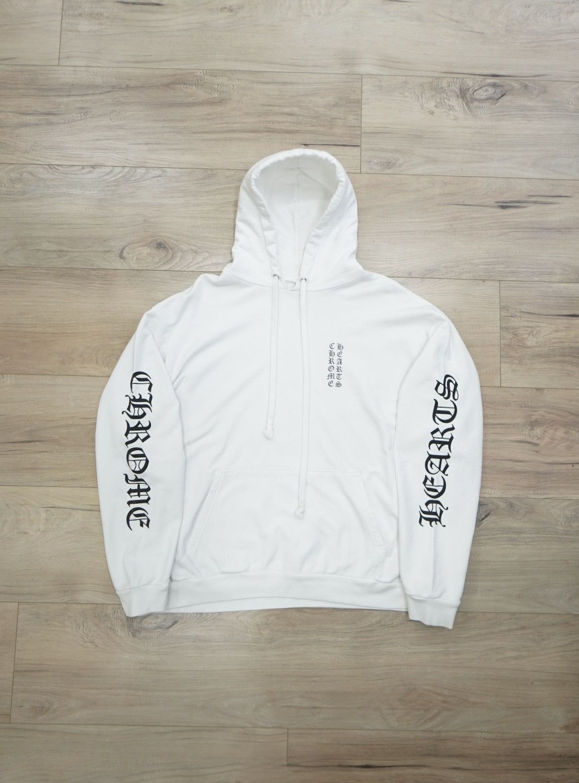 Chrome Hearts Chrome Hearts Vertical Logo White Hoodie Size US XL / EU 56 / 4 - 1 Thumbnail