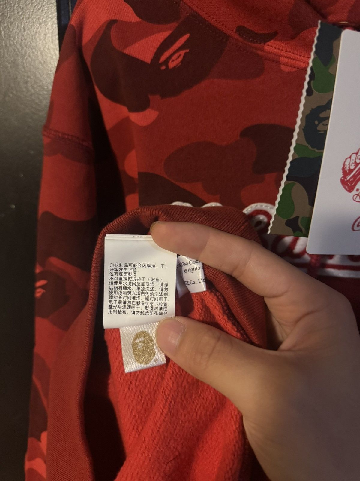 Bape Bape X Coca Cola Colar Camo Ape Head Pull over hoodie Size US L / EU 52-54 / 3 - 14 Thumbnail