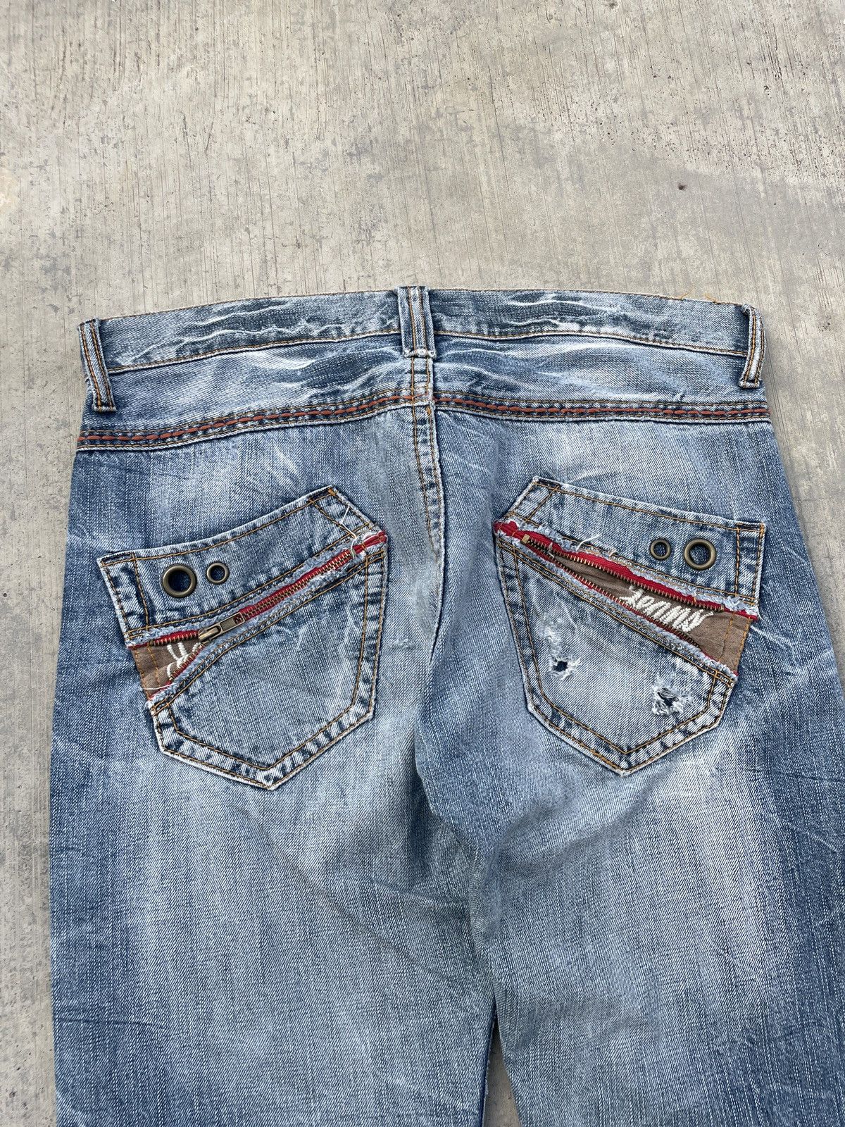 Japanese Brand 💥RARE💥2000s JAPANESE BRAND VILLAND WHISKER DISTRESSED Size US 35 - 7 Thumbnail
