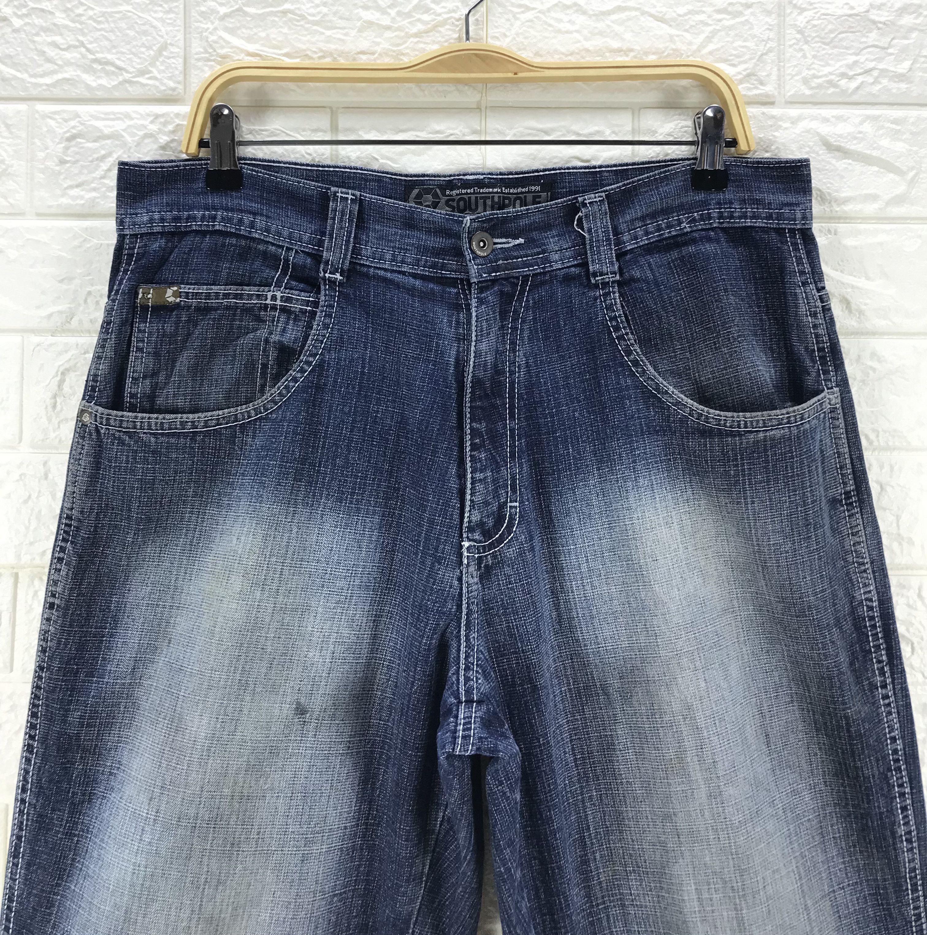 Southpole Vintage Southpole Baggy Jeans Faded Blue Wide Denim Size US 34 / EU 50 - 2 Thumbnail