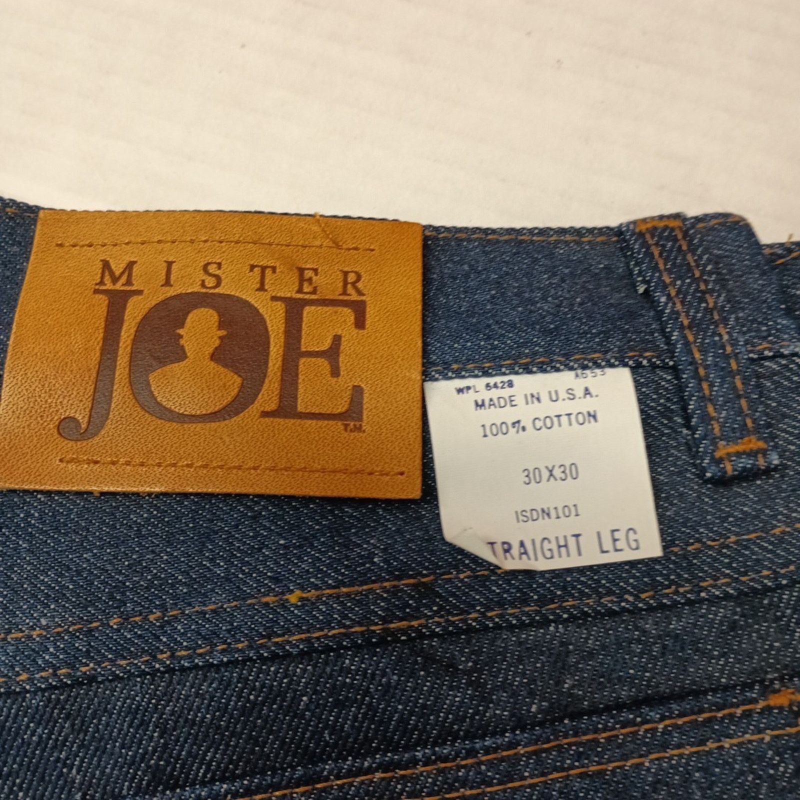 Other Vintage Mister Joe Jeans Men's Size 30x30 Blue Straight Size US 30 / EU 46 - 2 Thumbnail