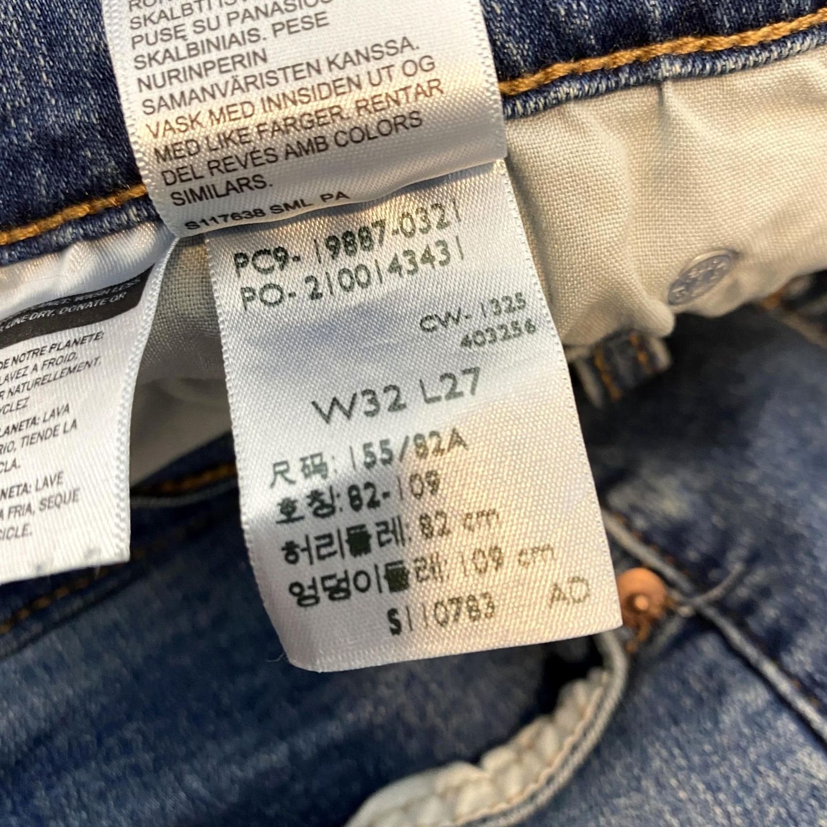 Levi's Womens Levi's Boyfriend Jeans Med Wash Blue Mid Rise Stretch Denim 32 Fits 34x27 Size 24" / US 00 / IT 34 - 4 Thumbnail