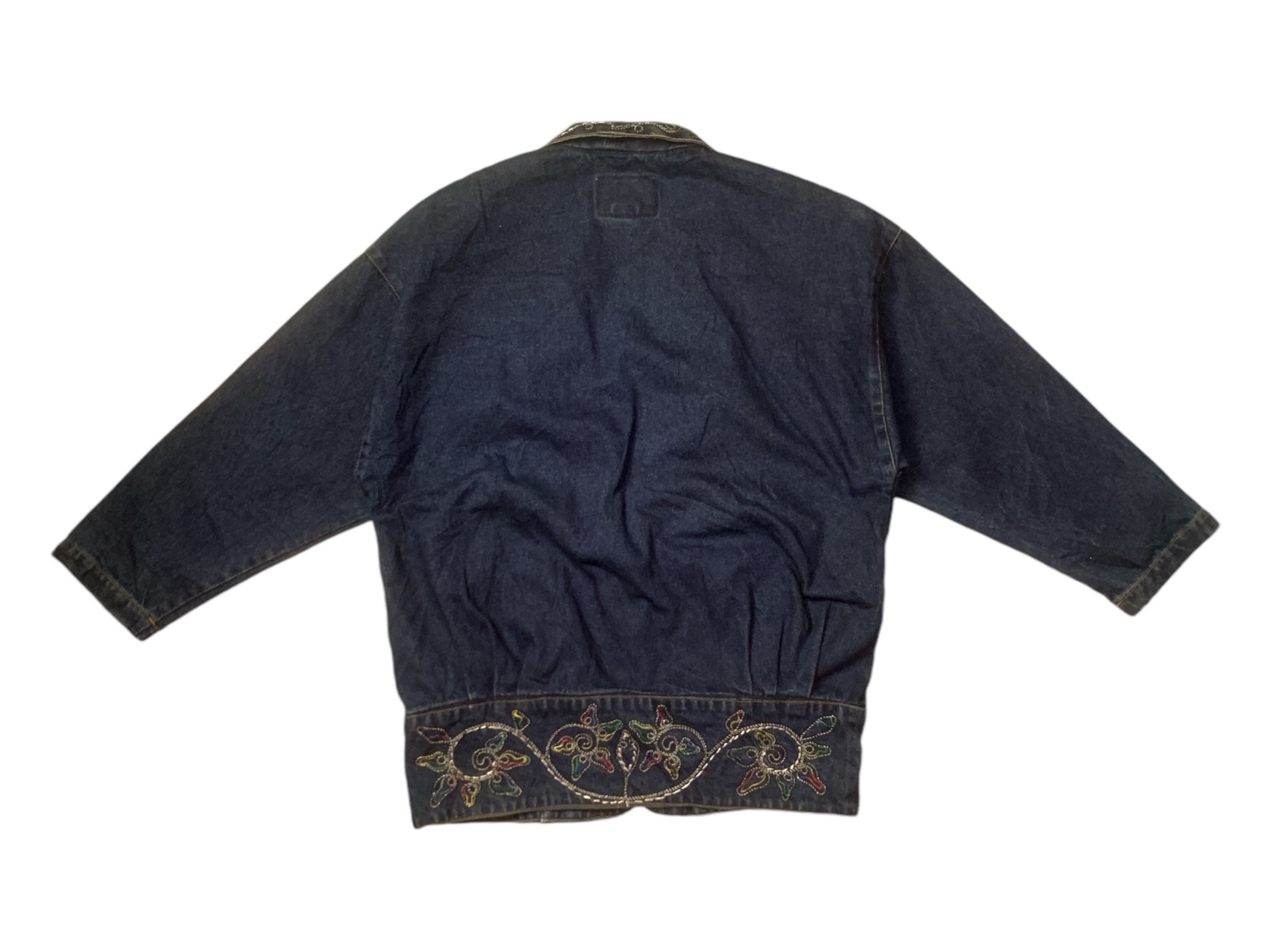 Designer × Japanese Brand Rare Design Vintage Otto Look Denim Jackets Size XL / US 12-14 / IT 48-50 - 2 Thumbnail