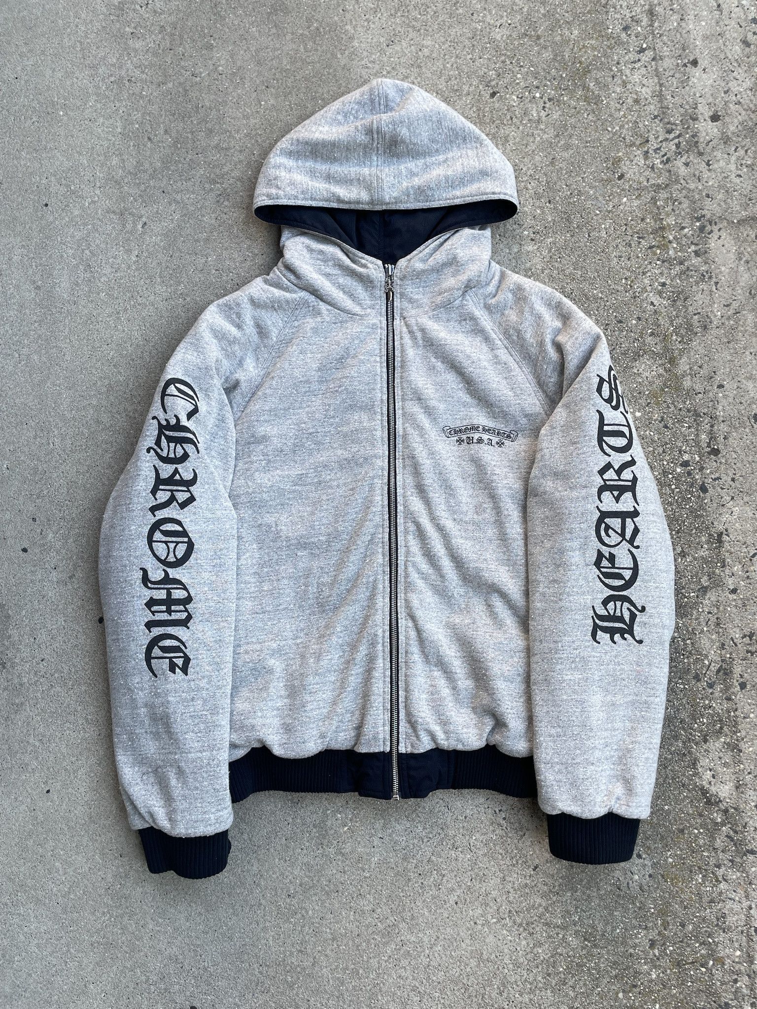 Chrome Hearts Chrome Hearts Reversible Jacquard Nylon Puffy Zip Jacket Size US L / EU 52-54 / 3 - 3 Thumbnail