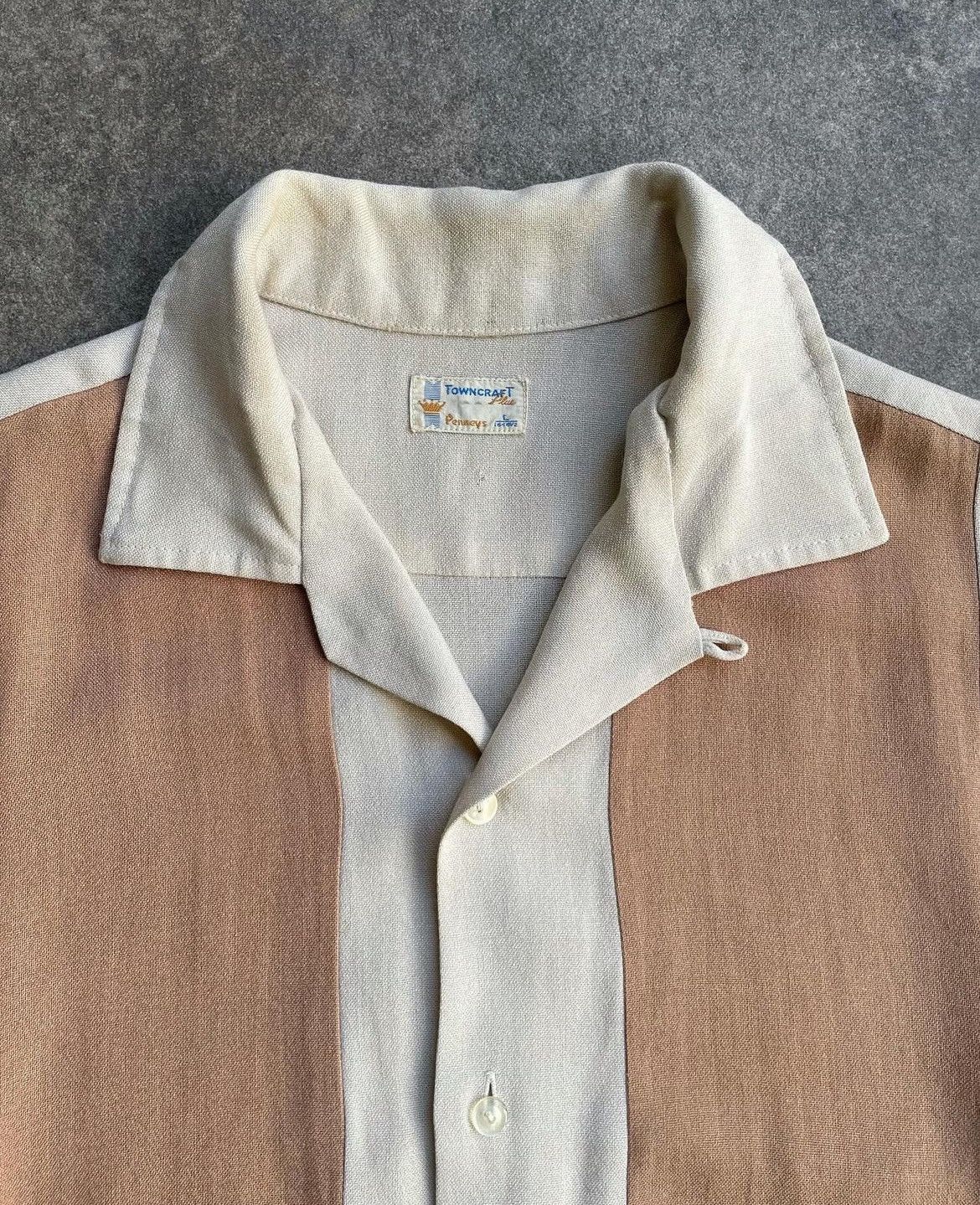 Towncraft × Vintage True vintage 60s Towncraft Penneys Bowling Shirt Size US L / EU 52-54 / 3 - 3 Thumbnail