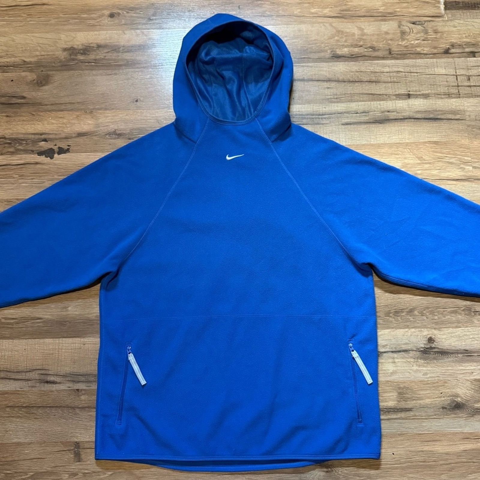 Nike Y2K Nike Team Center Swoosh Fleece Ninja Hoodie Size US M / EU 48-50 / 2 - 2 Thumbnail