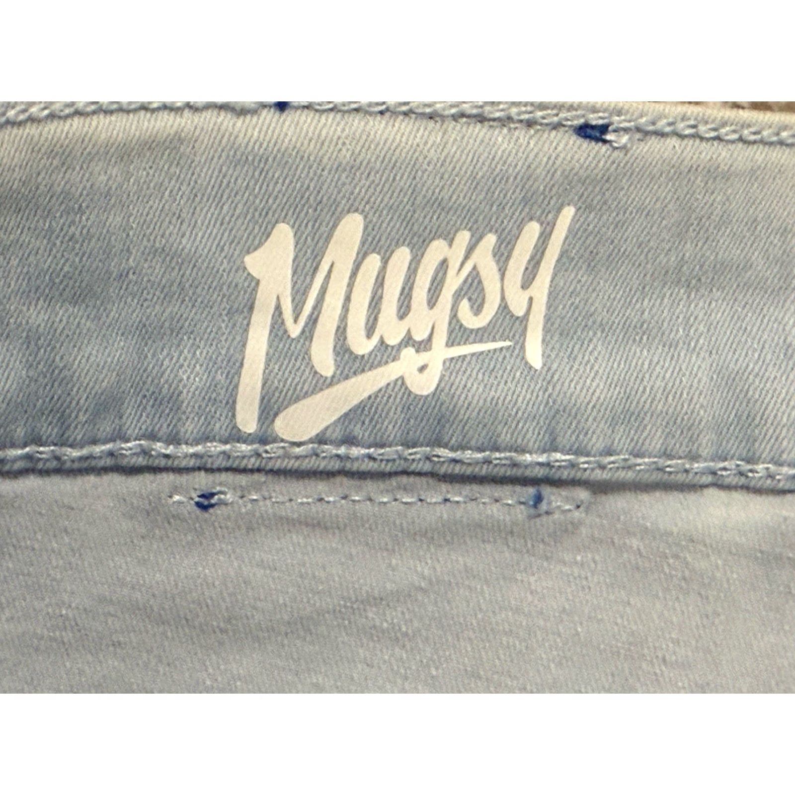 Denime Mugsy Jeans Straight 40x33.5 Lightest Blue Denim Regular Stretch Men 5-Pocket Zipper Button NM NWOT Size US 40 / EU 56 - 5 Thumbnail