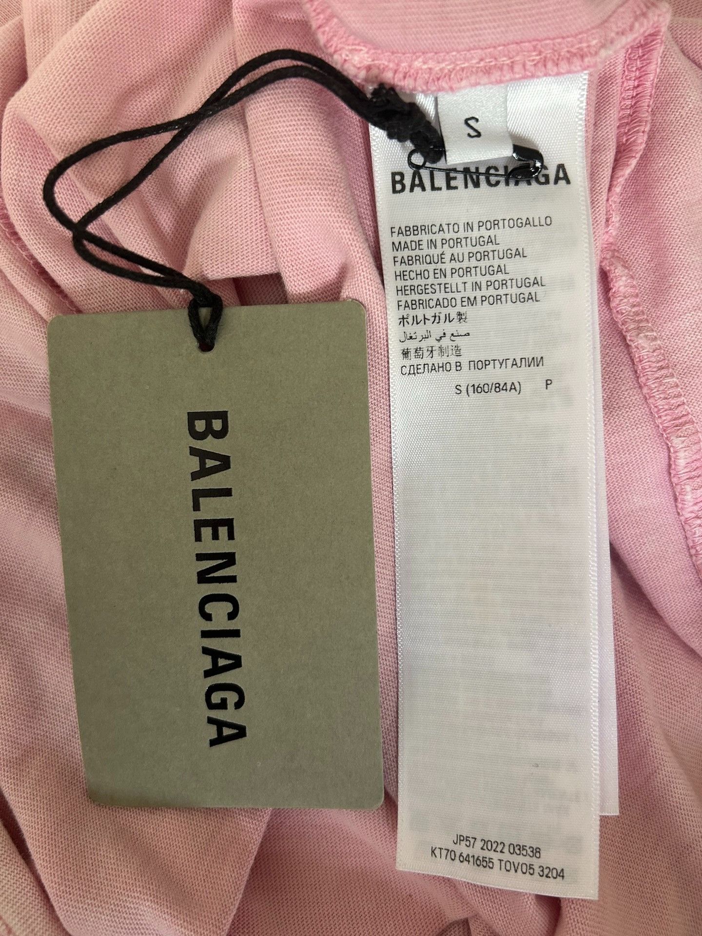 Balenciaga Balenciaga SS23 Blur Letter Splash Pink Short Sleeve 2501-N Size US S / EU 44-46 / 1 - 4 Thumbnail