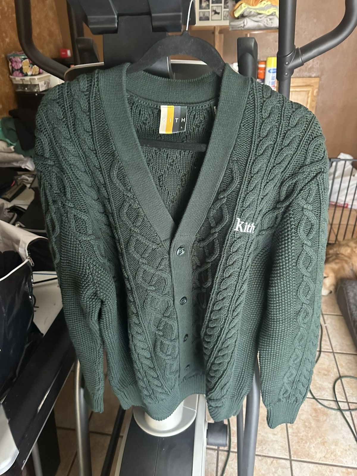 Forest green Kith knitted sweater