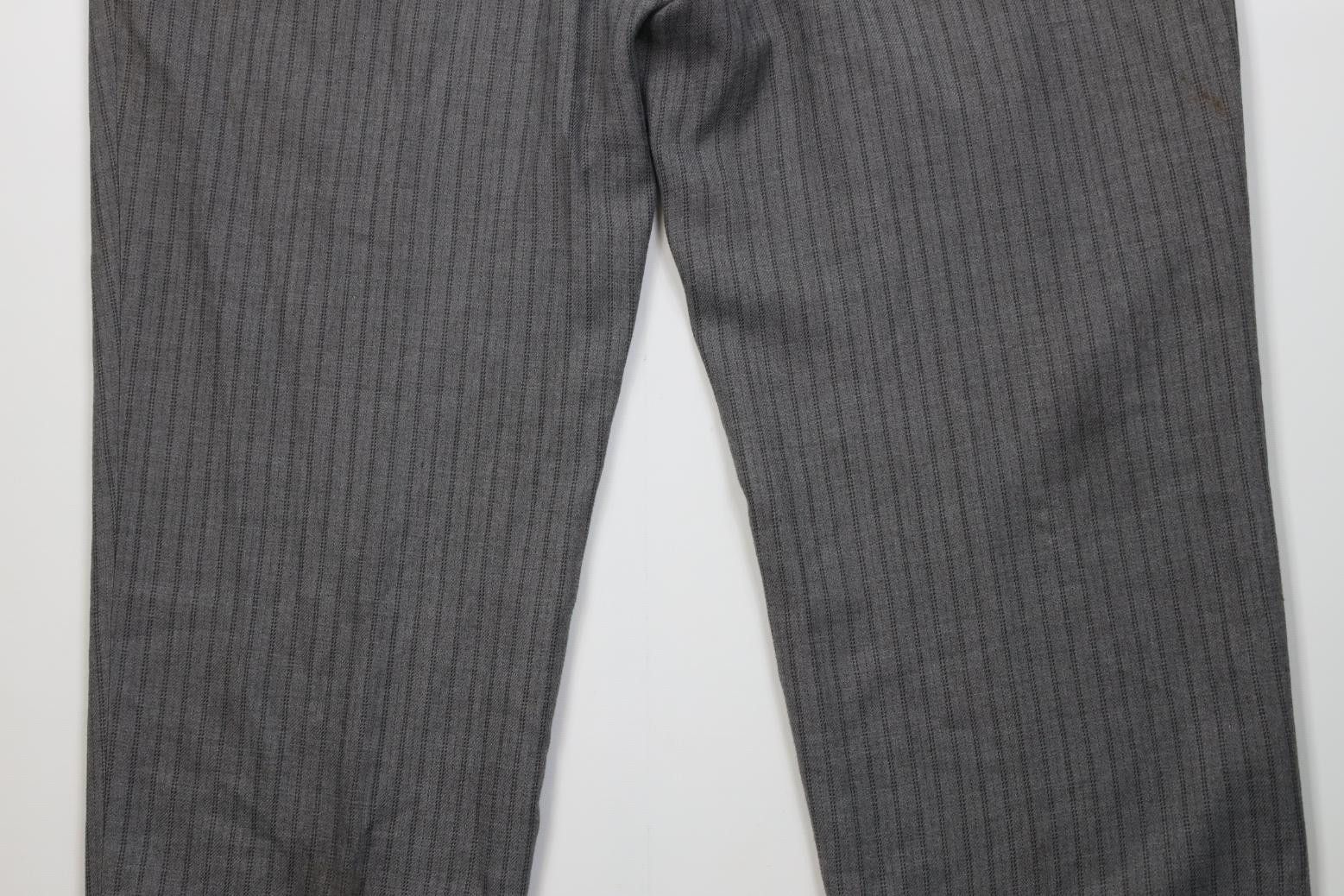 Vintage Vintage 90s Streetwear Gabardine Striped Wide Leg Pants Size US 42 / EU 58 - 15 Thumbnail