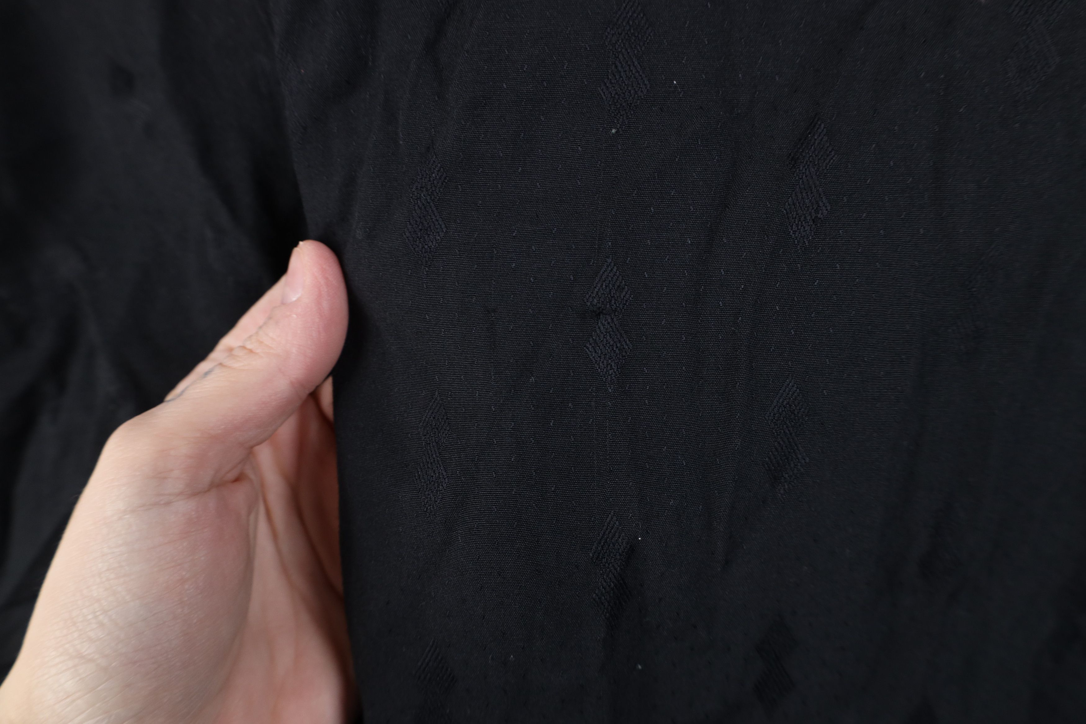 Vintage Vintage 90s Streetwear Gabardine Diamond Collared Shirt Size US XL / EU 56 / 4 - 10 Thumbnail
